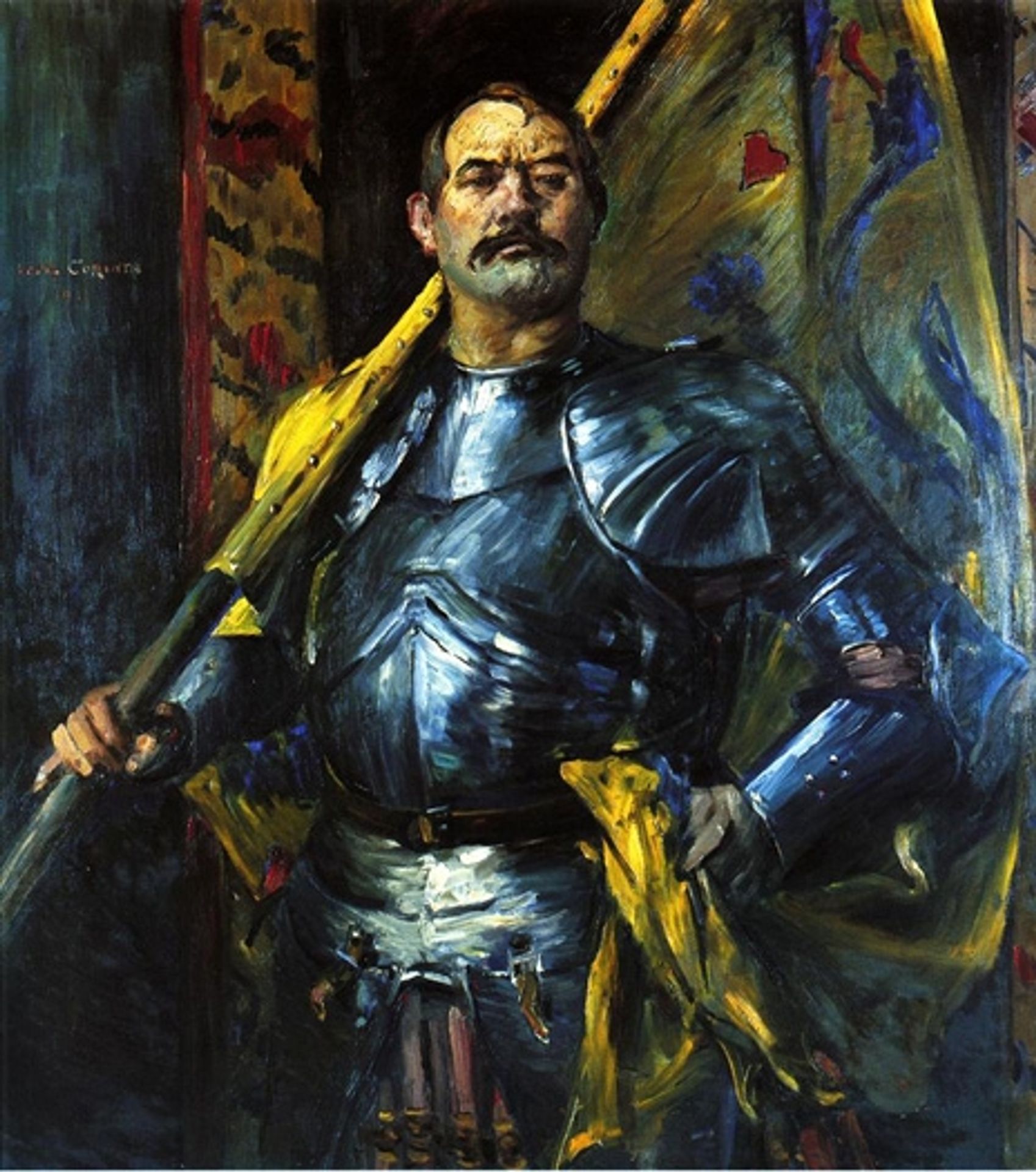 Self-Portrait as Standard Bearer by Lovis Corinth