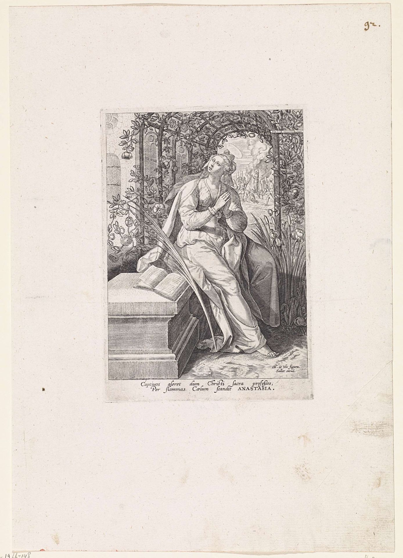 Heilige Anastasia by Johann Sadeler I