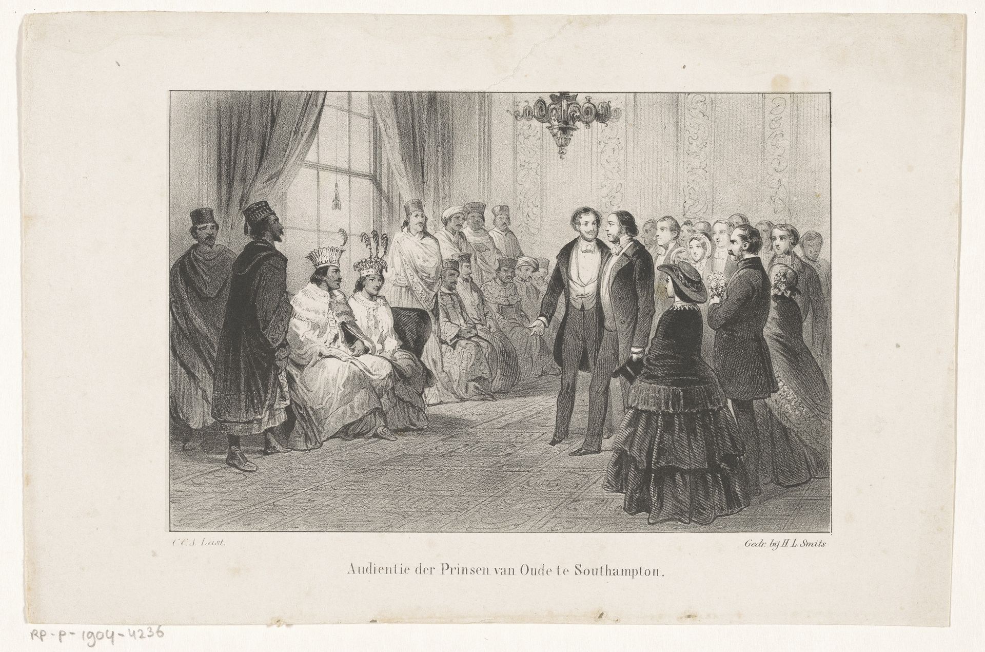 Audiëntie van een prins by Carel Christiaan Antony Last