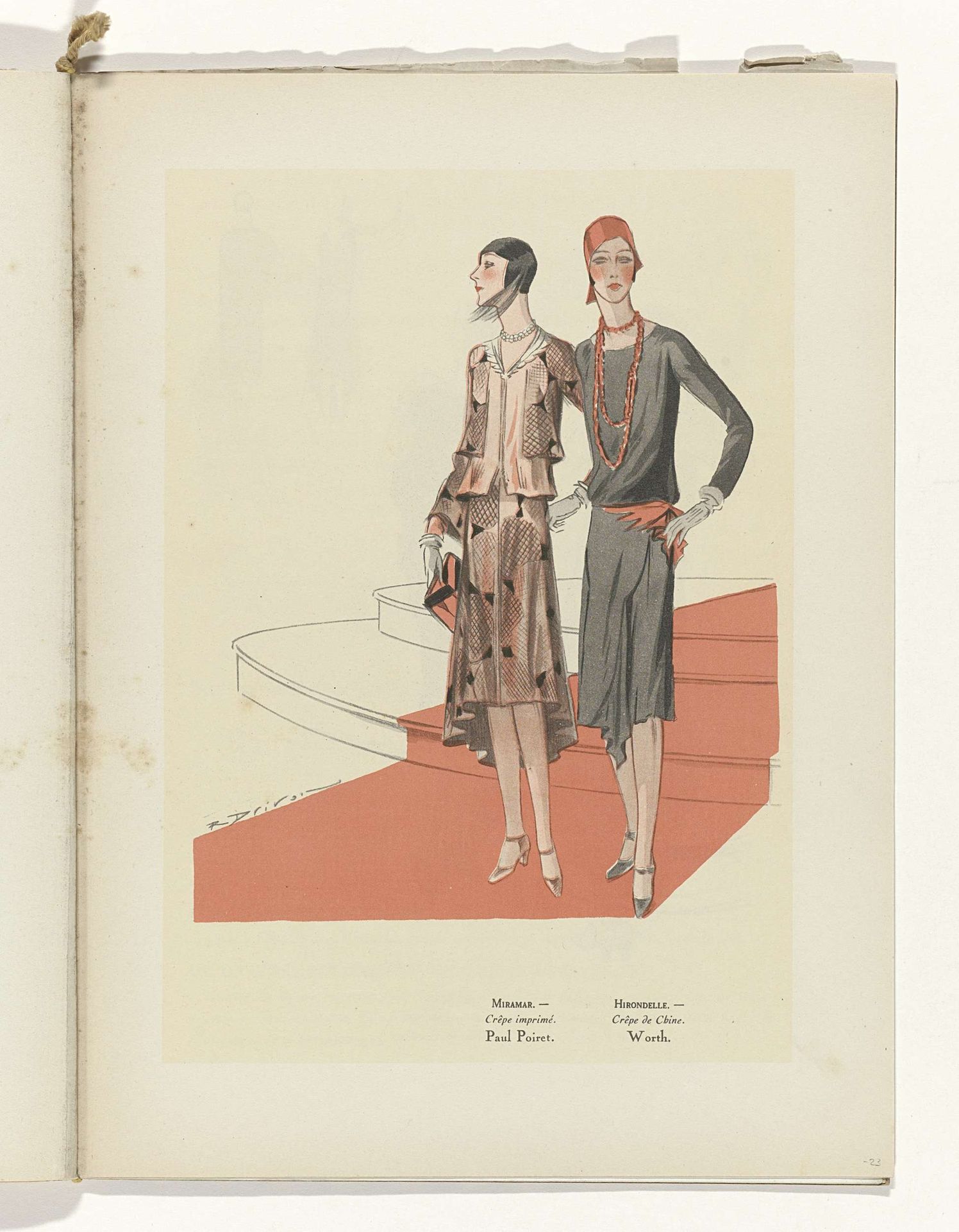 Art - Goût - Beauté, Feuillets de l' élégance féminine, Mars 1929, No. 103, 9e Année, p. 23 by R. Drivon