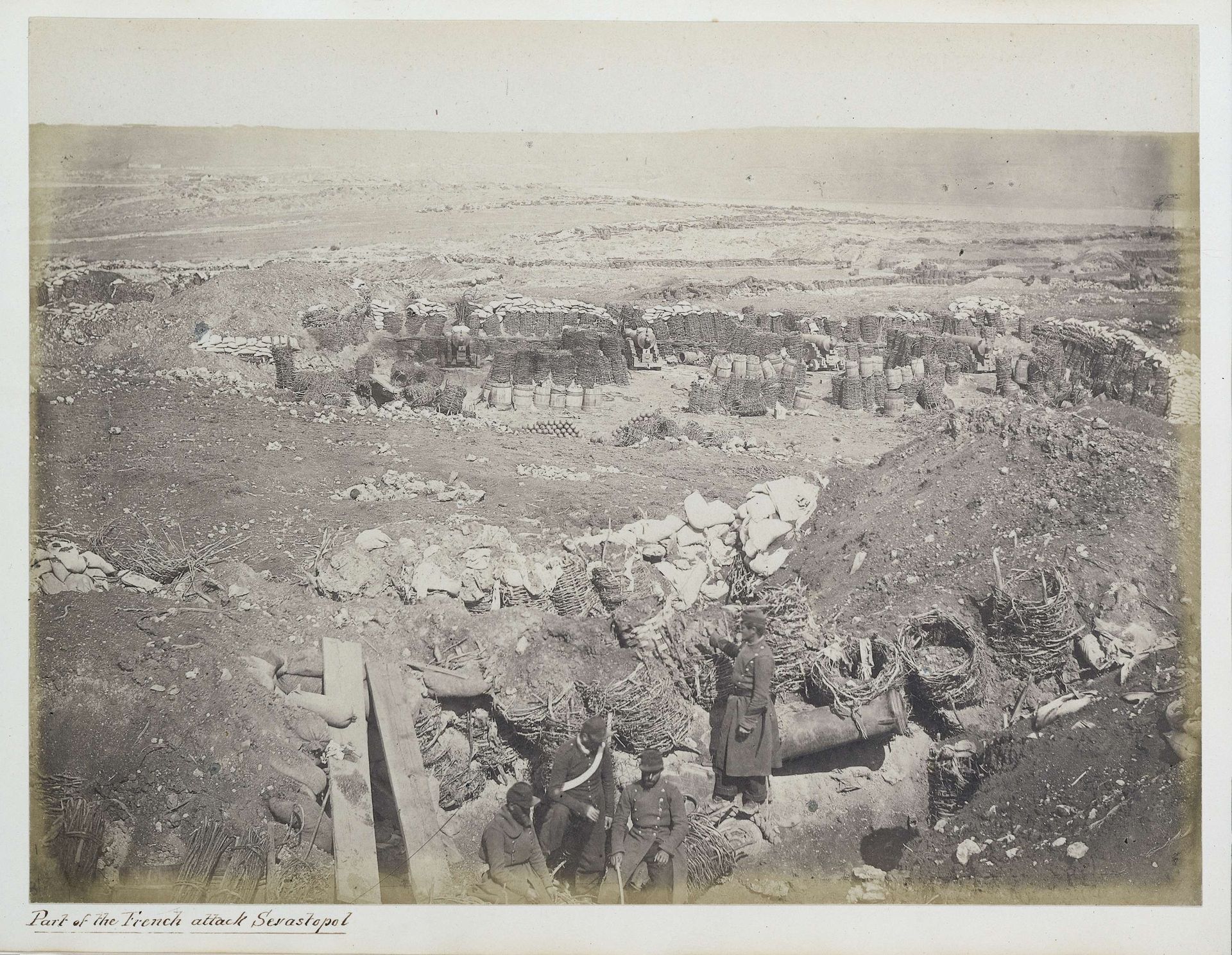 Franse kampement in Sebastopol tijdens de Krimoorlog by James Robertson