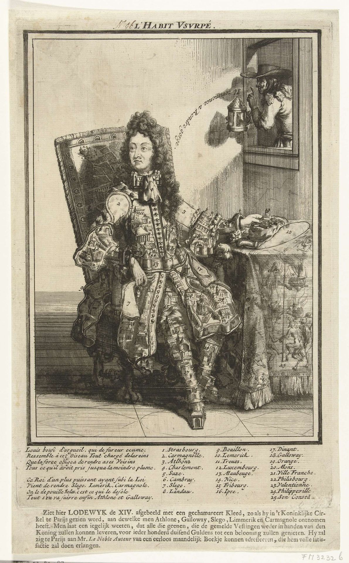 Het Kleed van Dwingelandij ca. 1701-1713 by Anonymous