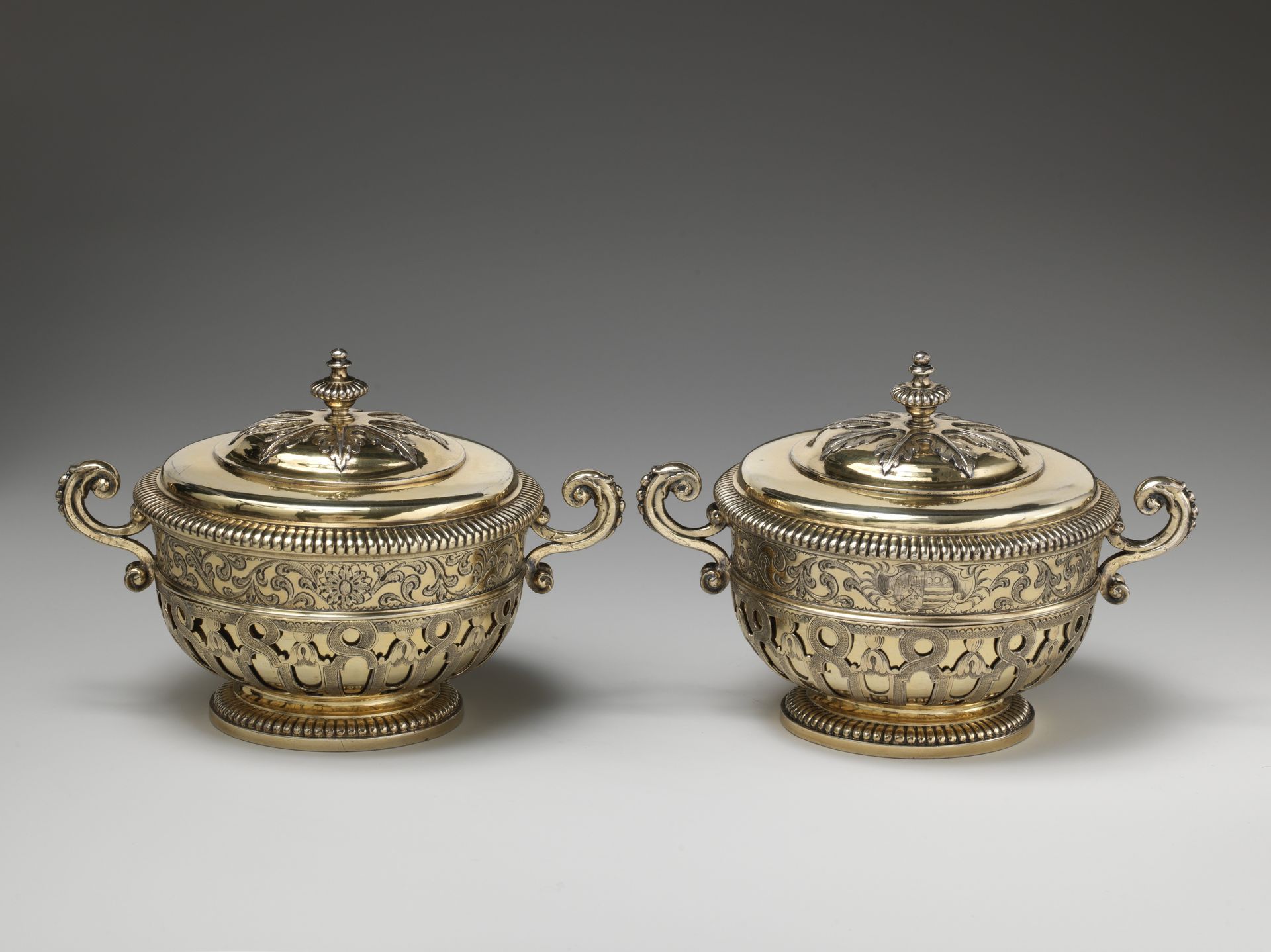 Pair of toilet boxes by Peter Harache I