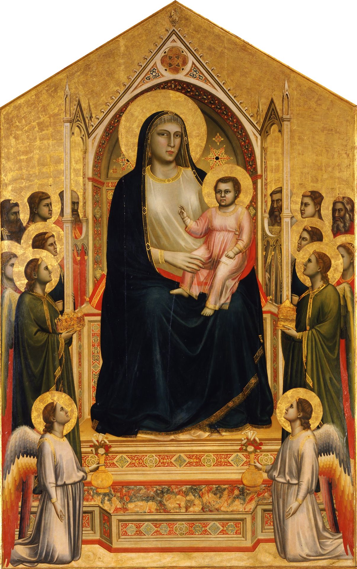 Madonna in Maest (Ognissanti Madonna) by Giotto