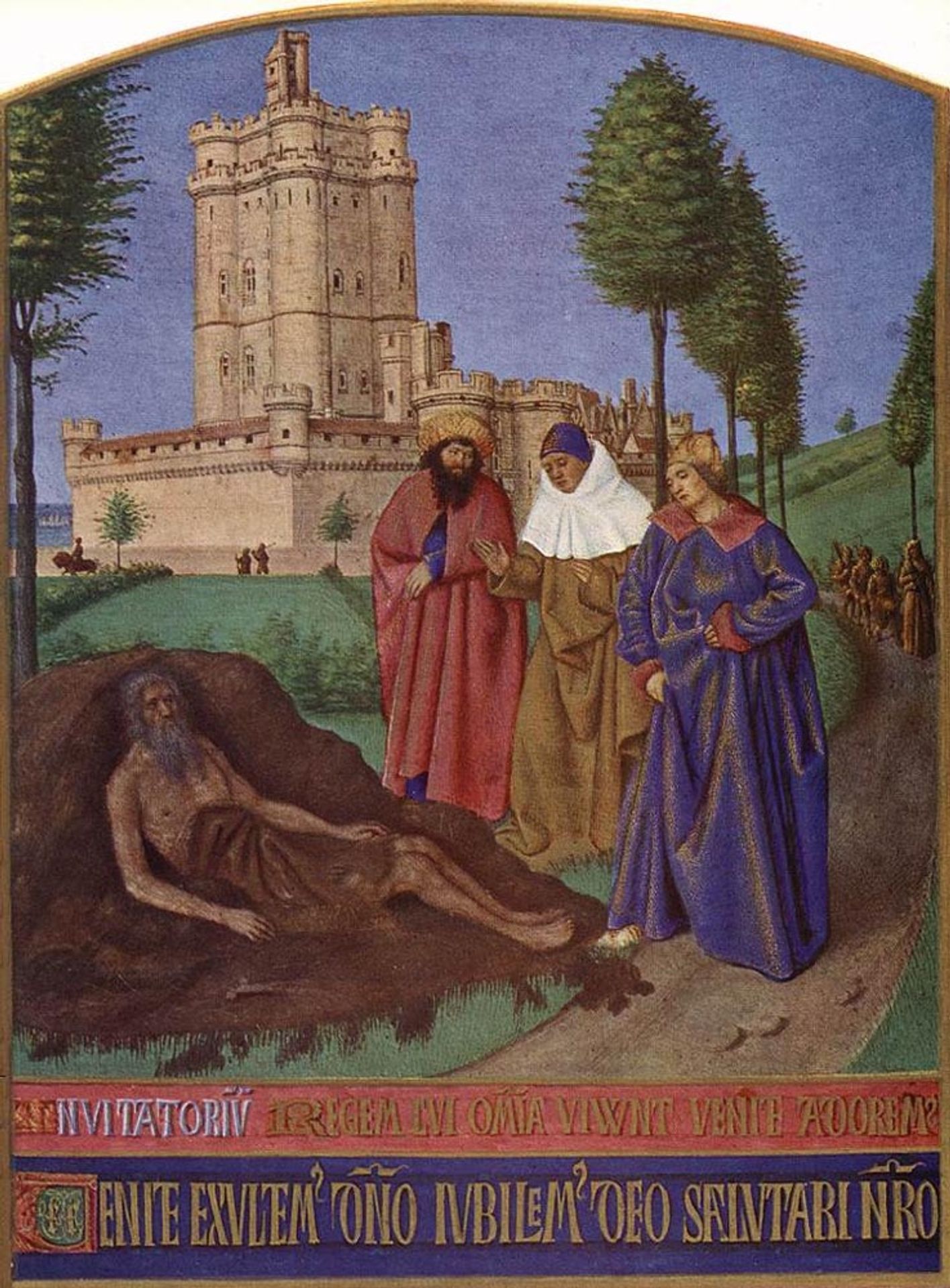 Job and his False Comforters by Jean Fouquet