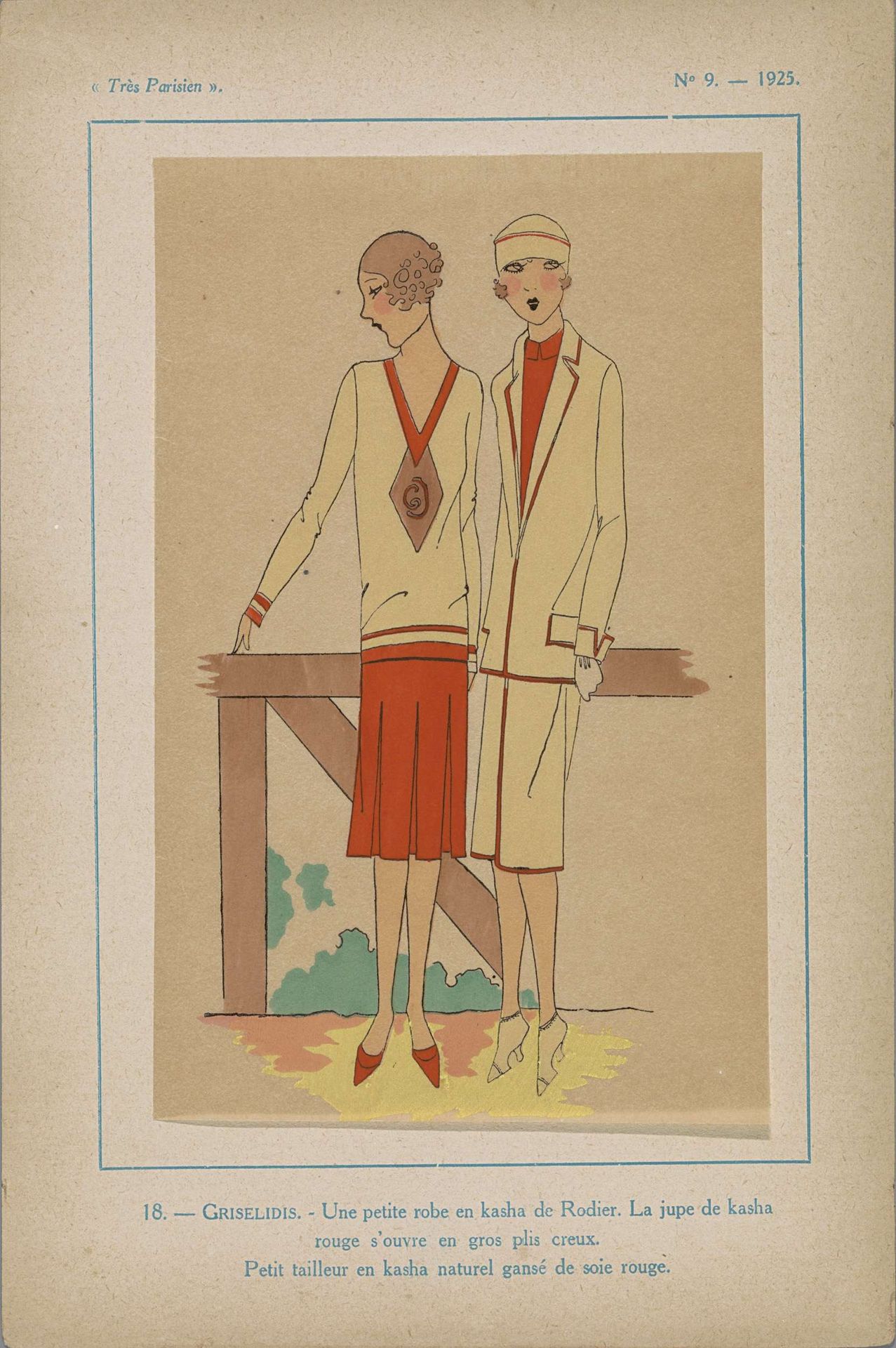 Très Parisien, 1925,  No.9, Pl. 18.- GRISELIDIS by G-P. Joumard