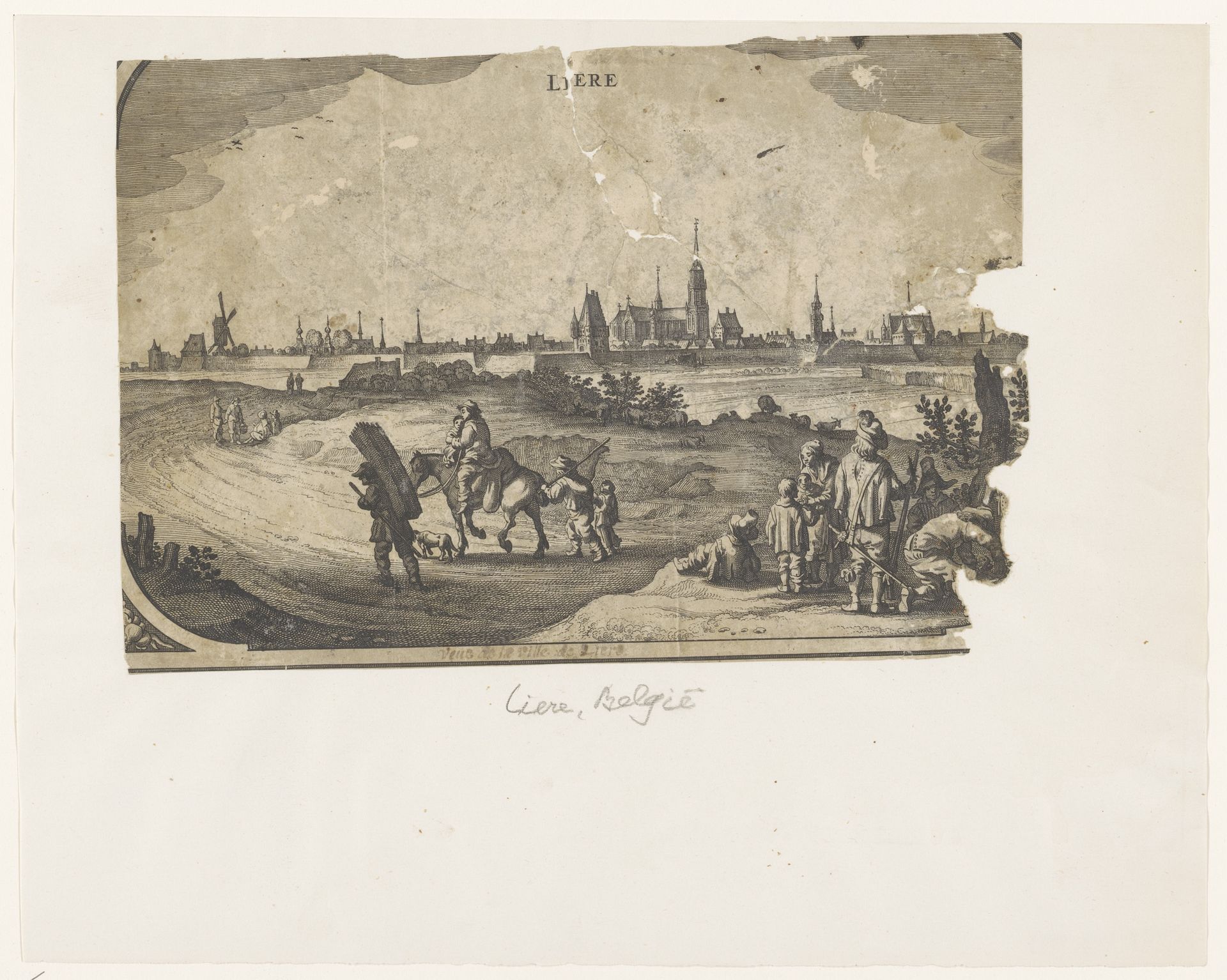 Gezicht op Lier by Pieter Hendricksz. Schut