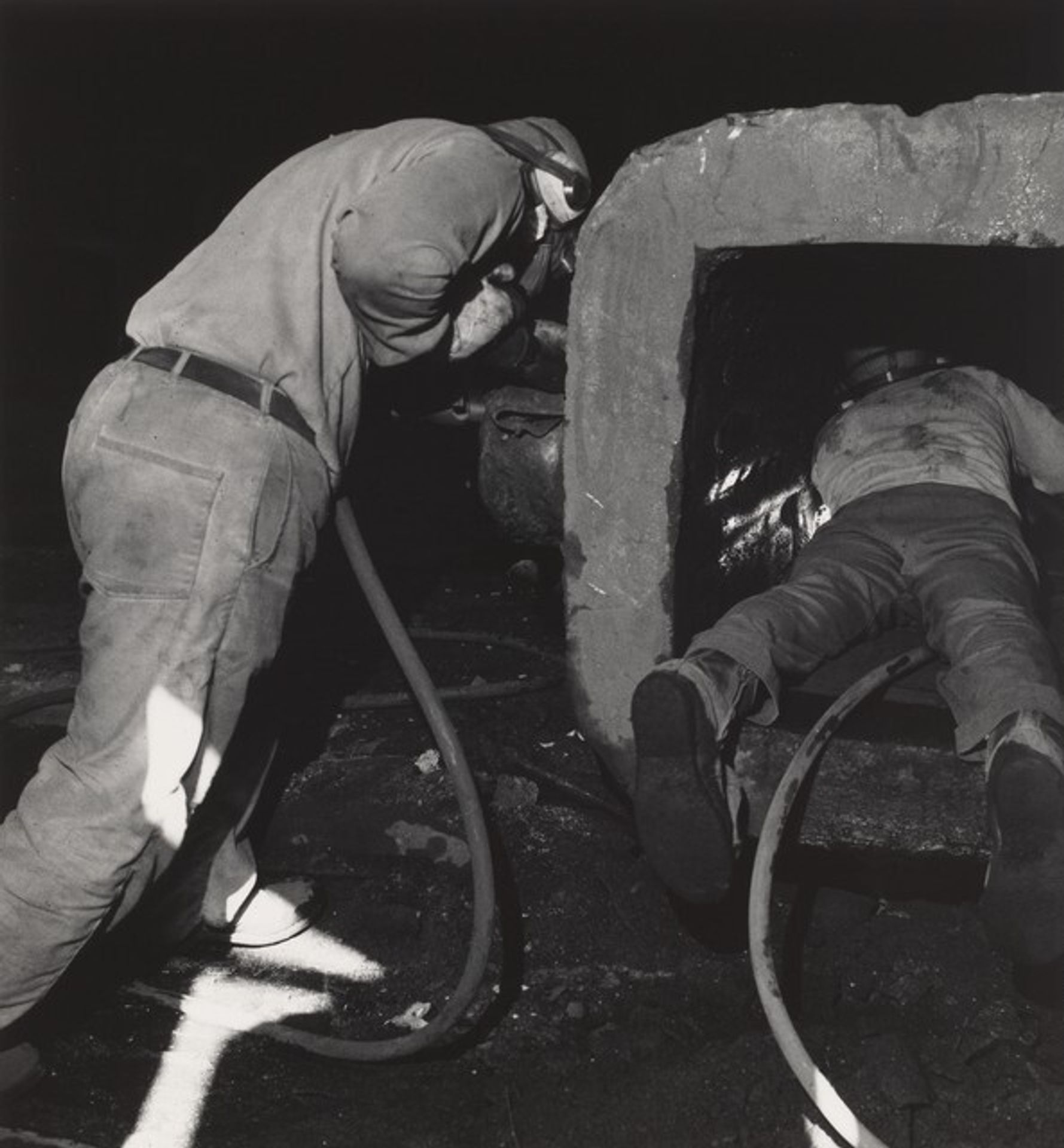 Untitled, Shenango Ingot Molds (Working People series) by Milton Rogovin