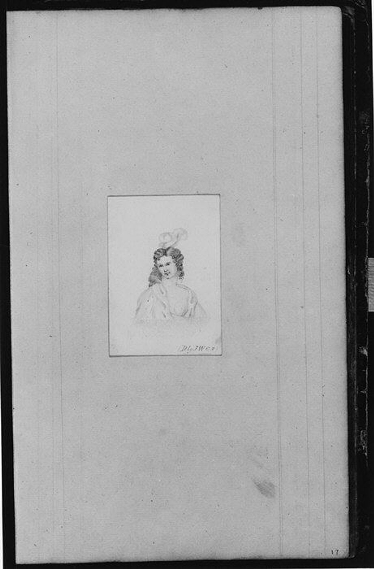Bust of a Female (from Sketchbook) by John William Casilear
