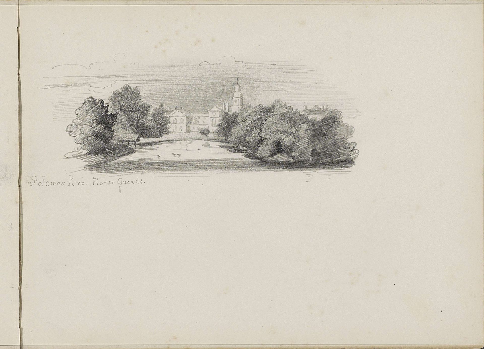 Horse Guards in St James's Park te Londen by Gerrit Postma
