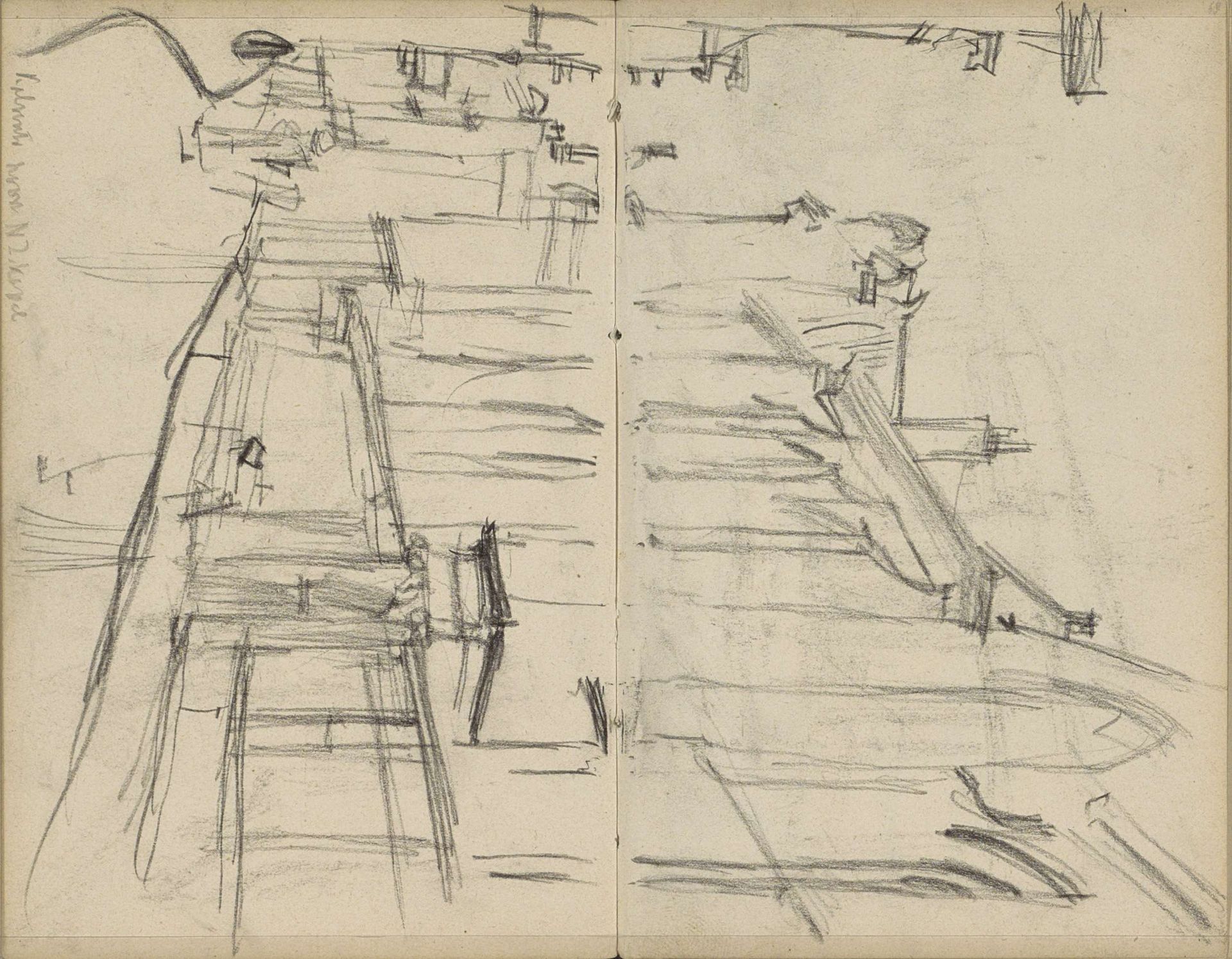 Gezicht op de Kalverstraat met de Nieuwezijds Kapel te Amsterdam by George Hendrik Breitner