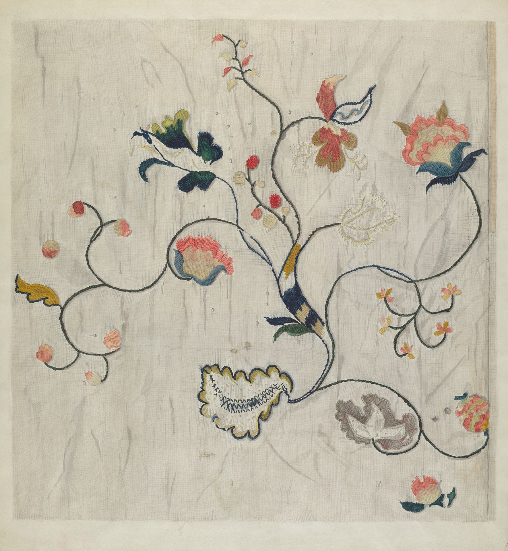 Bedspread (Detail) by Mildred E. Bent