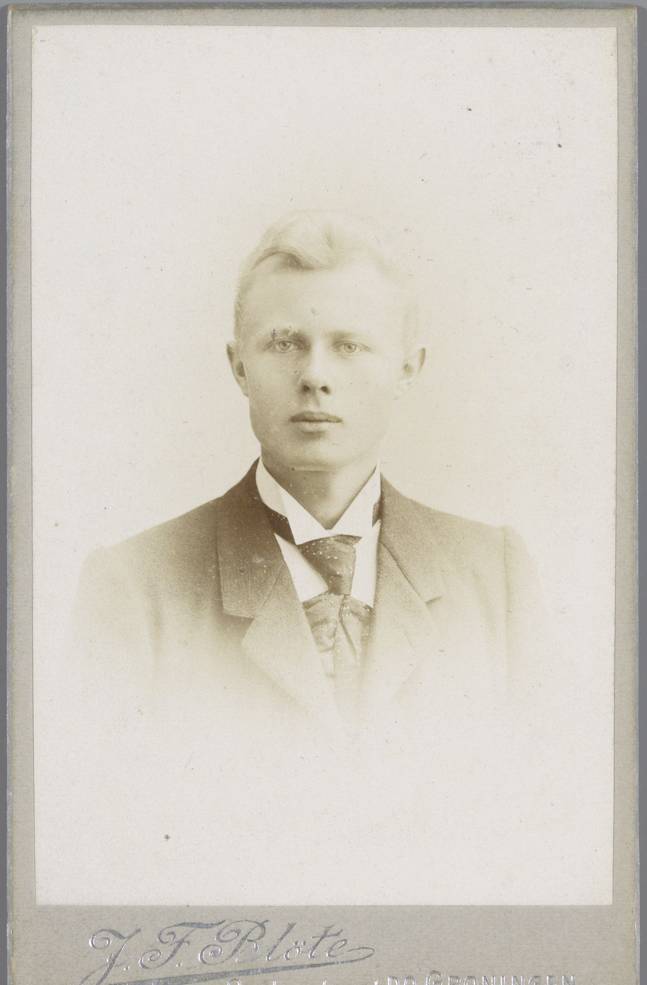 Portret van een onbekende man by Jan Frederik Blöte