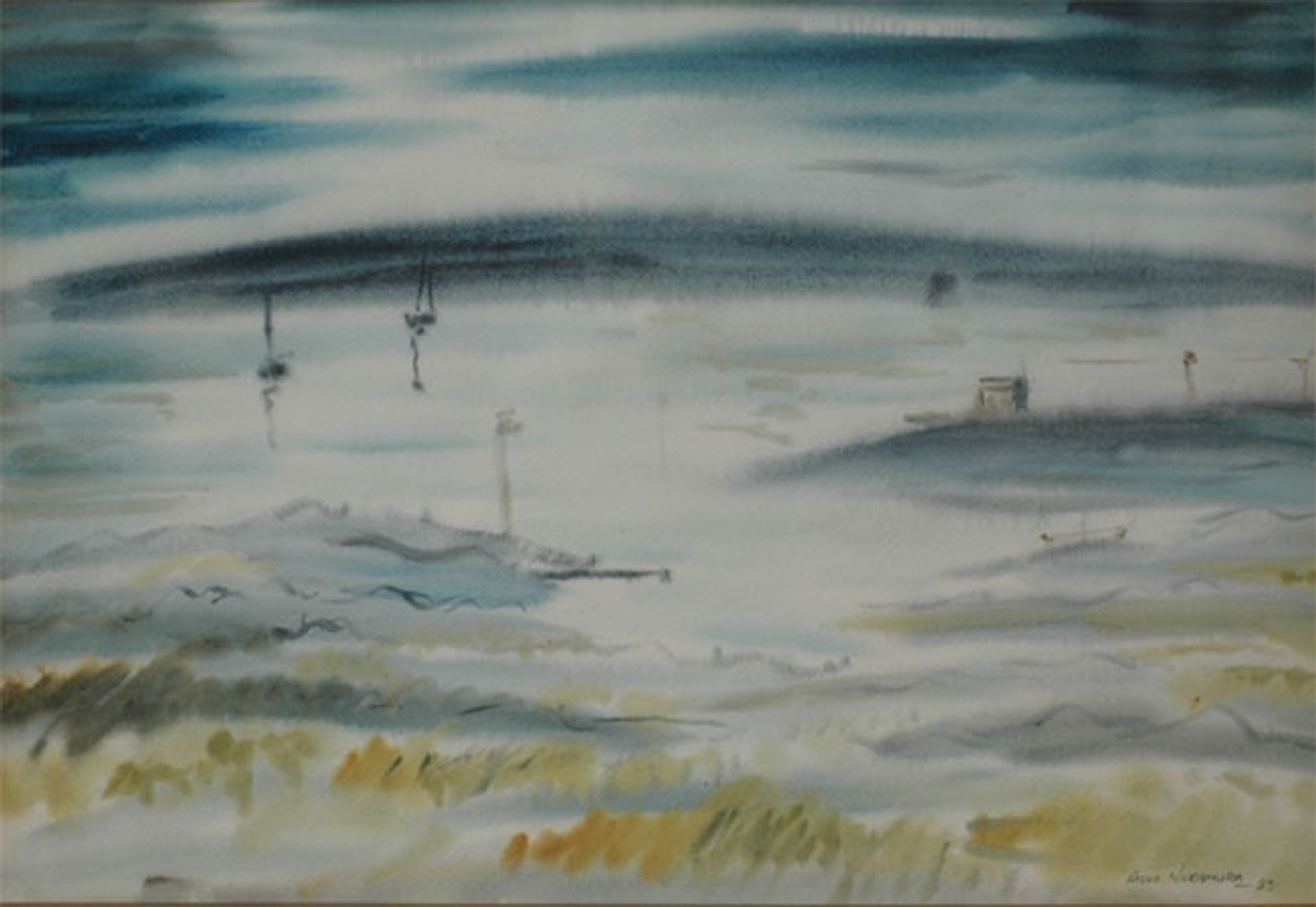 Watercolor by Kazuo Nakamura