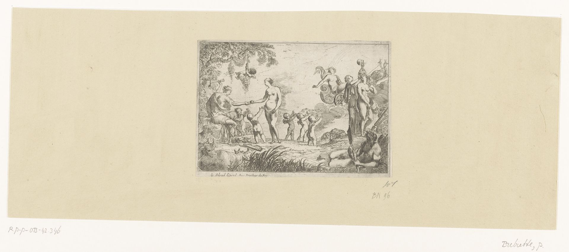 Oordeel van Paris by Pierre Brebiette