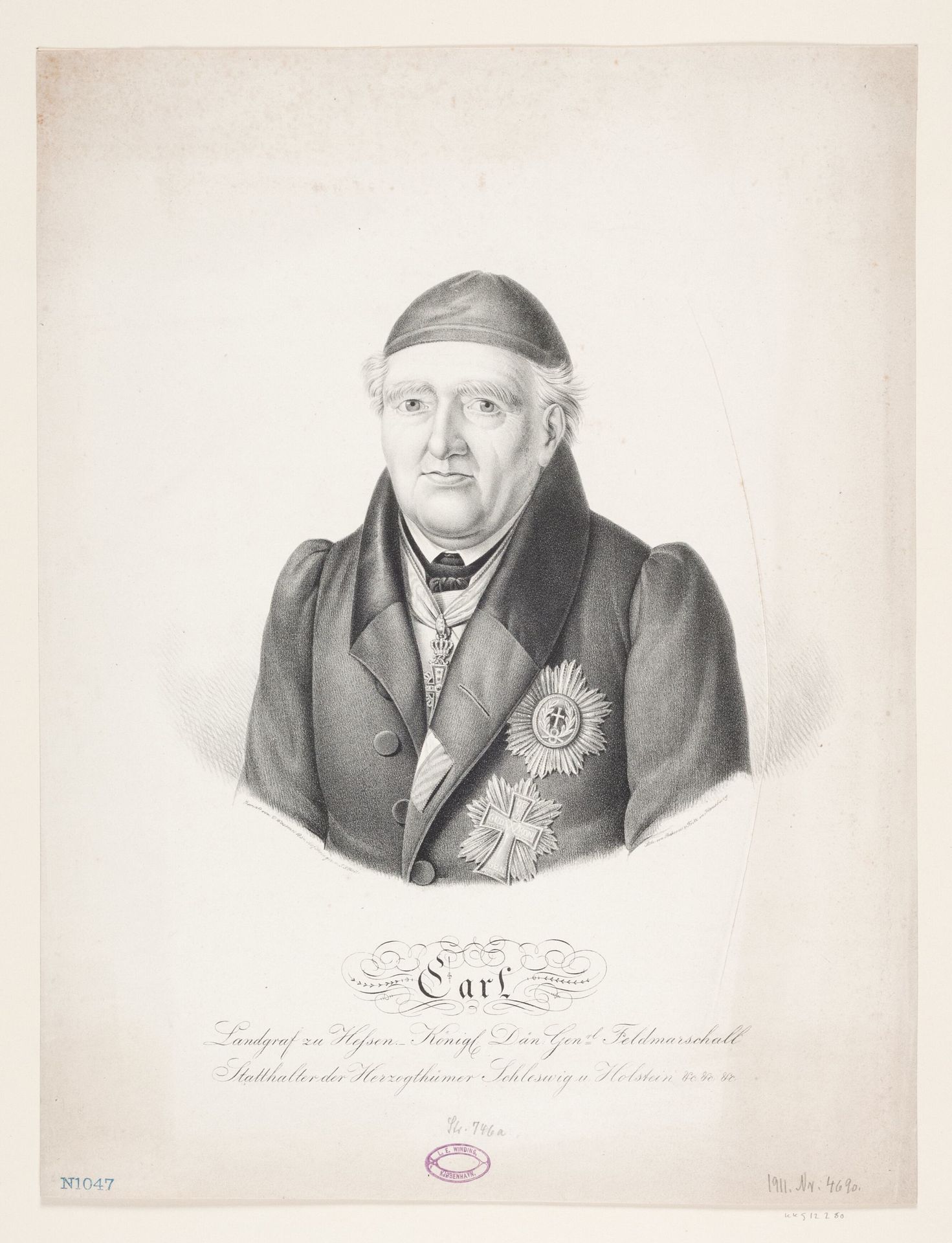 Landgreve Carl af Hessen by Johan Friedrich Fritz