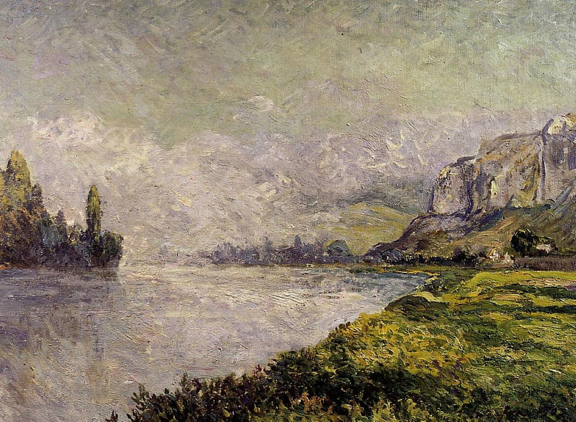 The Retreating Fog, Morning, Les Andelys by Maxime Maufra