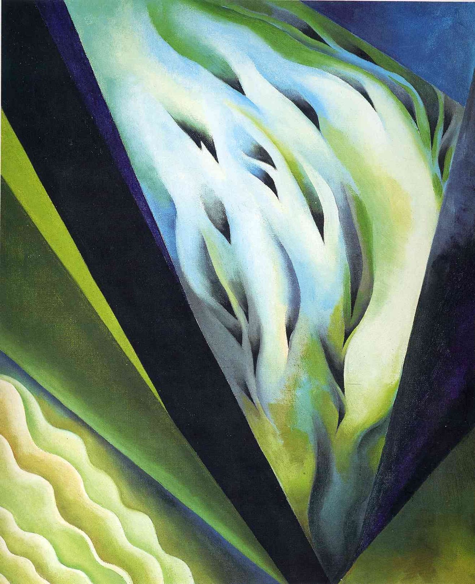 Blue and Green Music by Georgia O'Keeffe