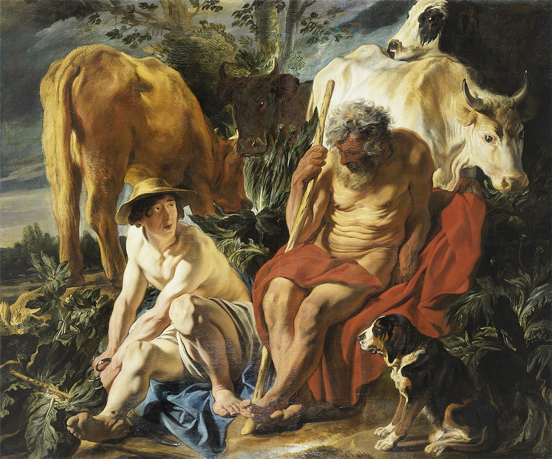 Mercury and Argos by Jacob Jordaens