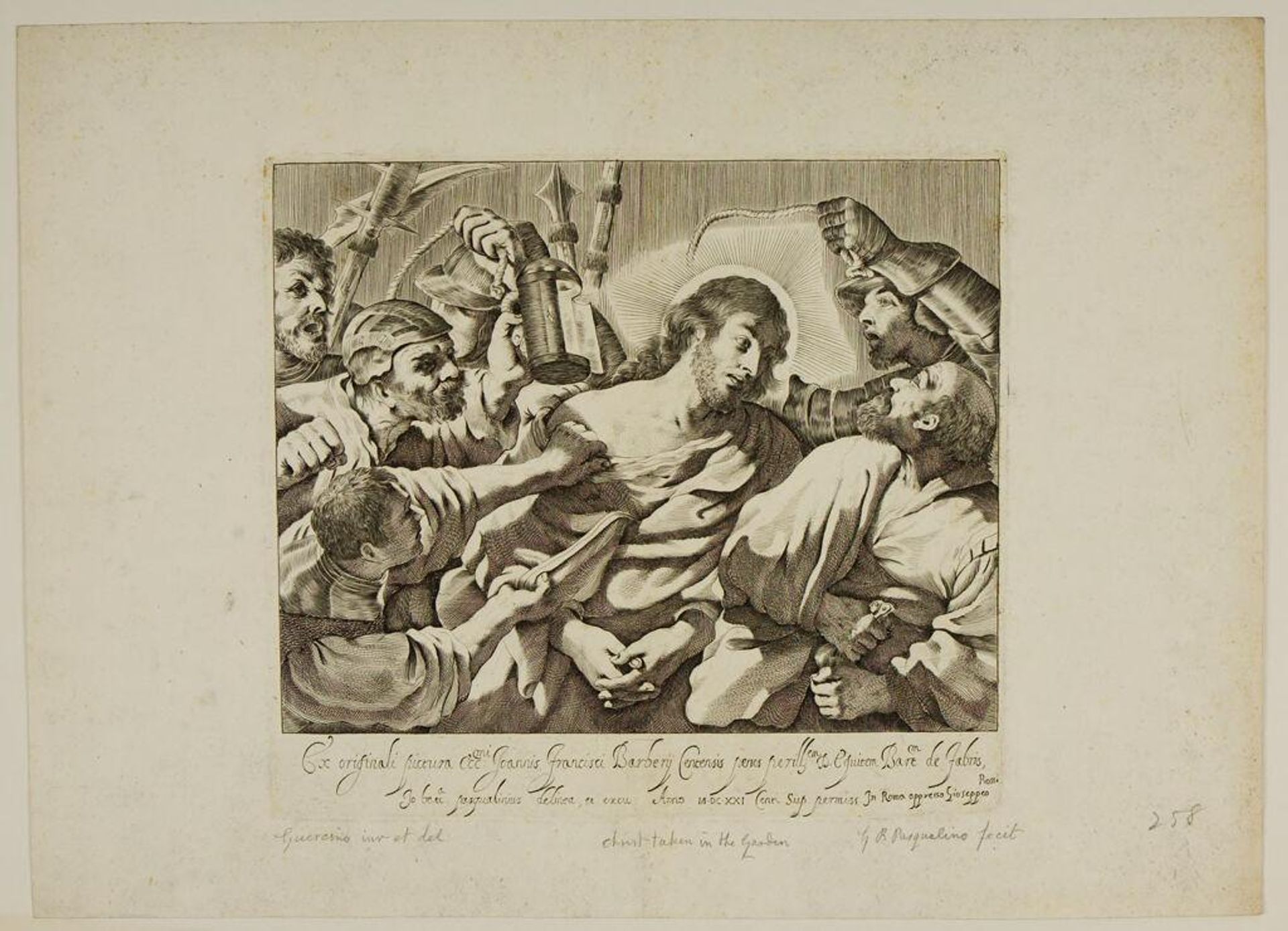 Christ Taken in the Garden by Giovanni Battista Pasqualini