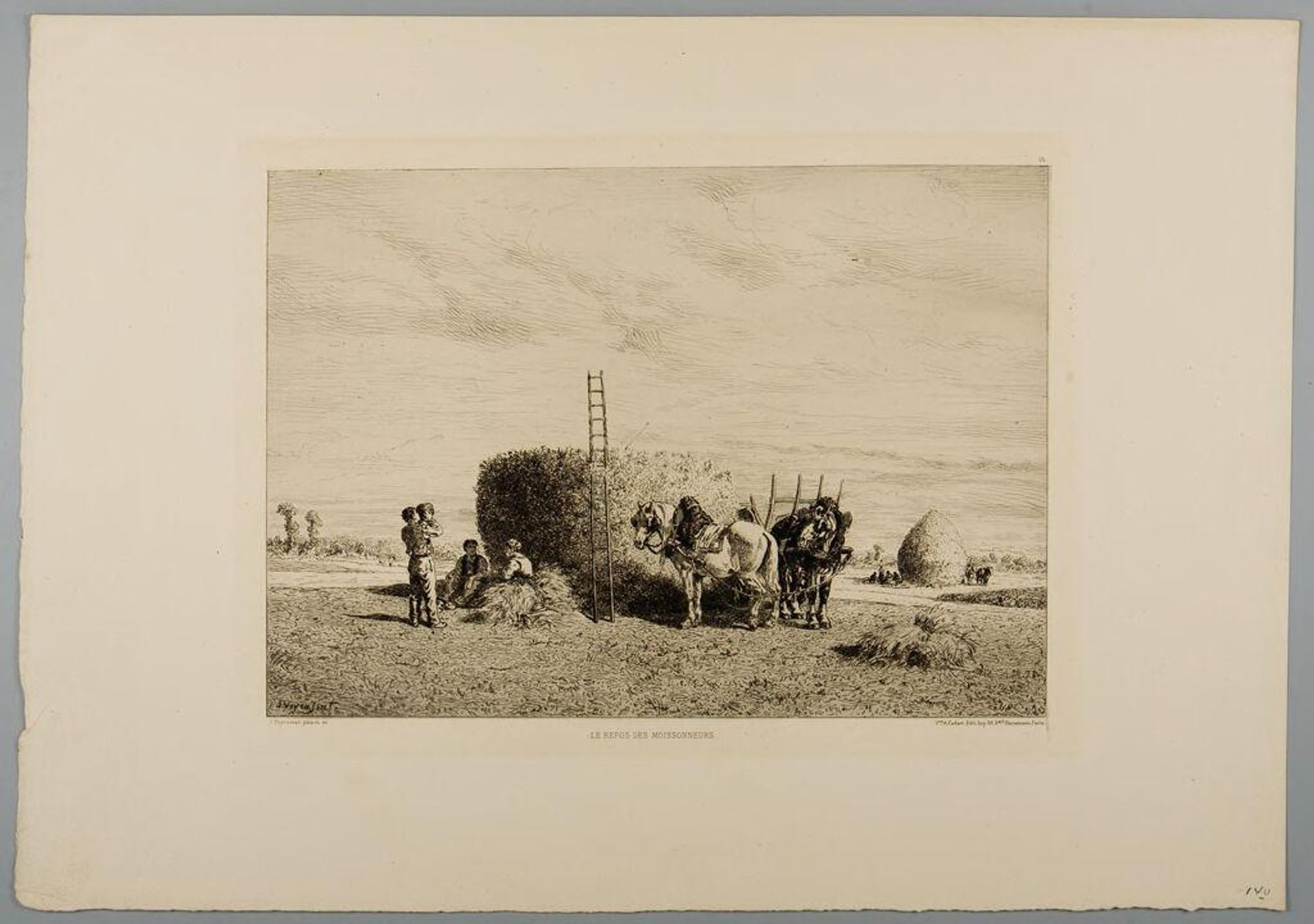 The harvesters' repose by Jules-Jacques Veyrassat