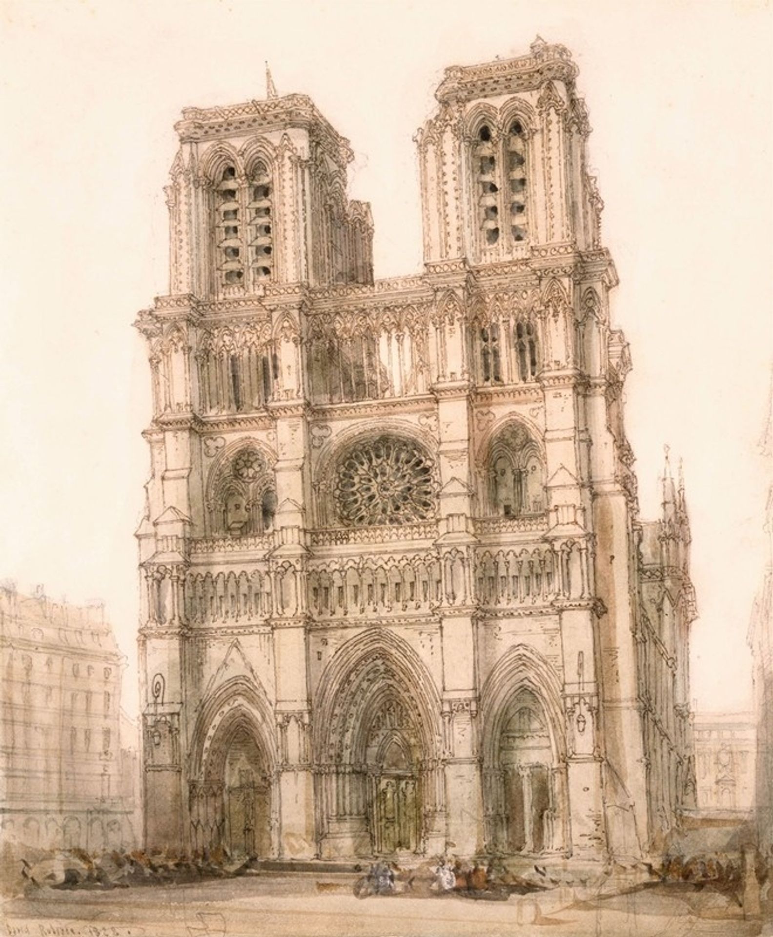 Nôtre Dame, Paris. by David Roberts