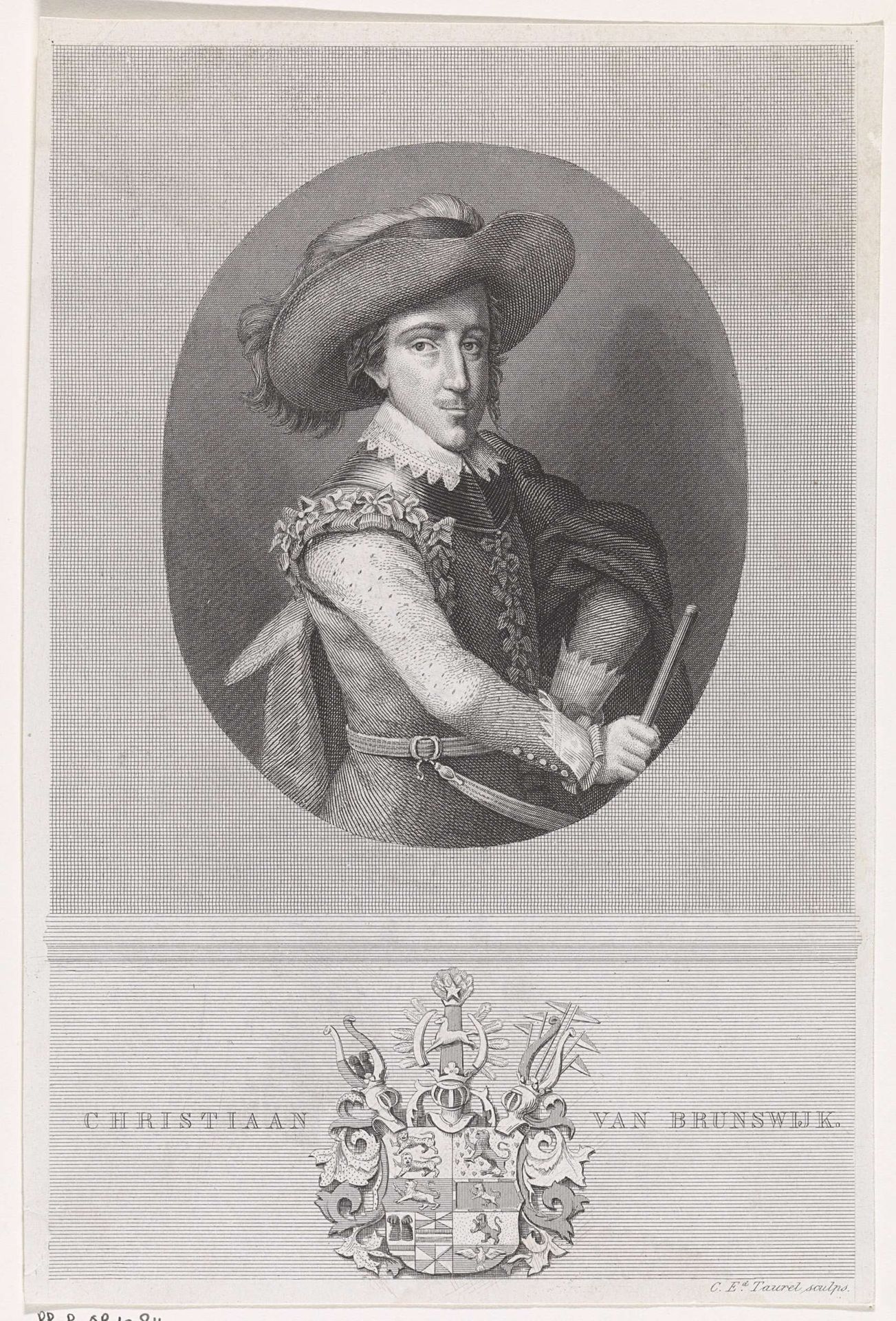 Portret van Christiaan, hertog van Brunswijk-Wolfenbüttel by Edouard Taurel