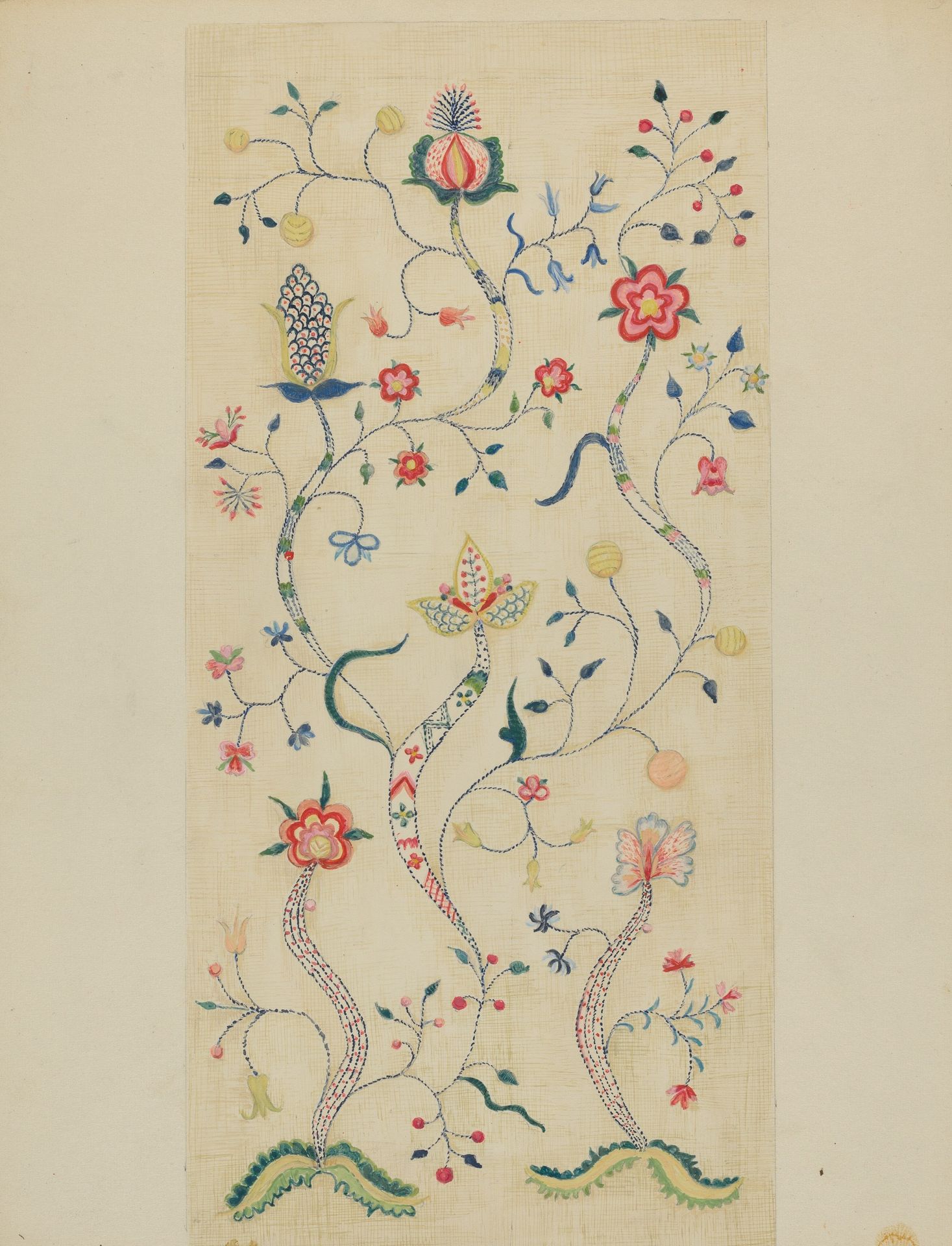 Crewel Embroidery by Fanchon Larzelere