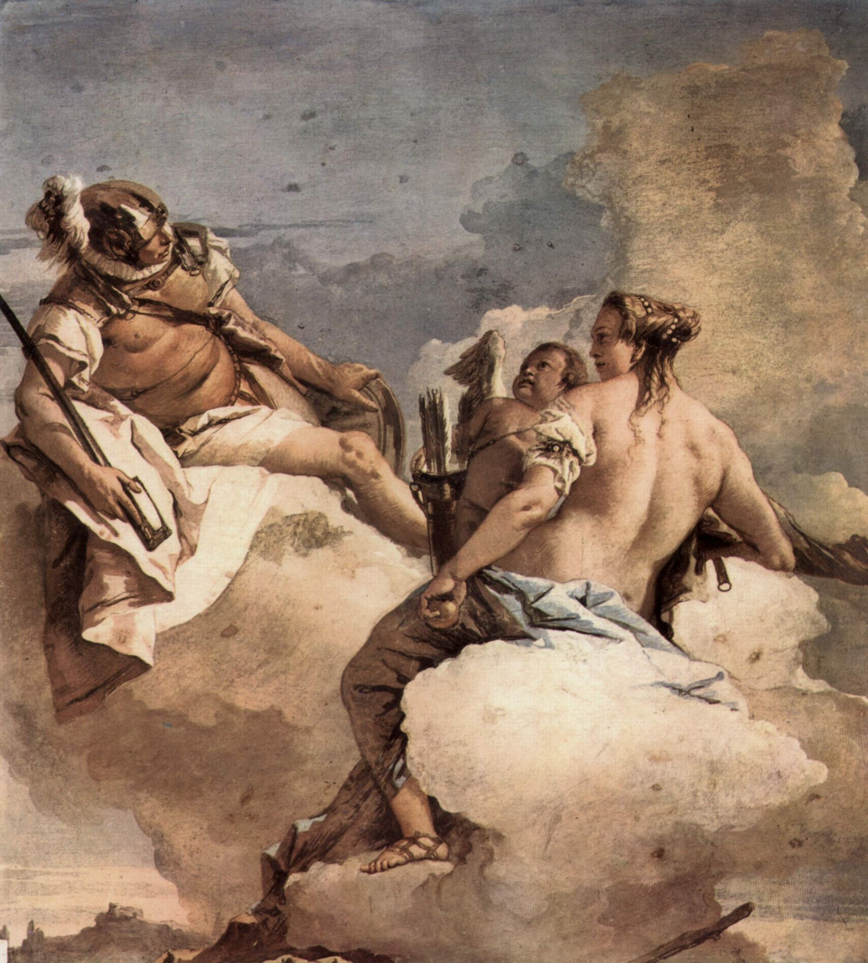 Mars, Venus and Cupid by Giovanni Domenico Tiepolo