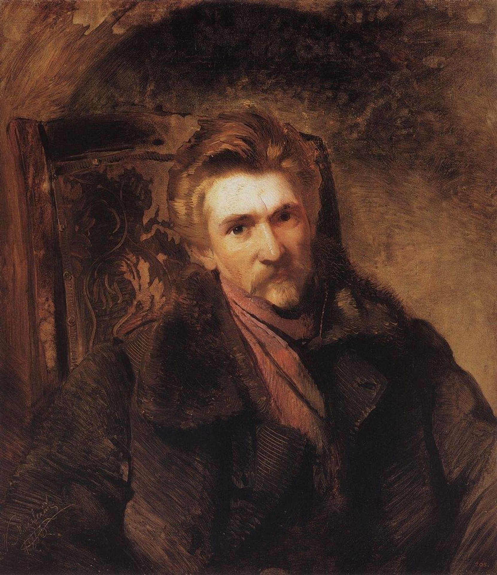 Portrait of Artist Alexander Popov by Konstantin Egorovich Makovsky