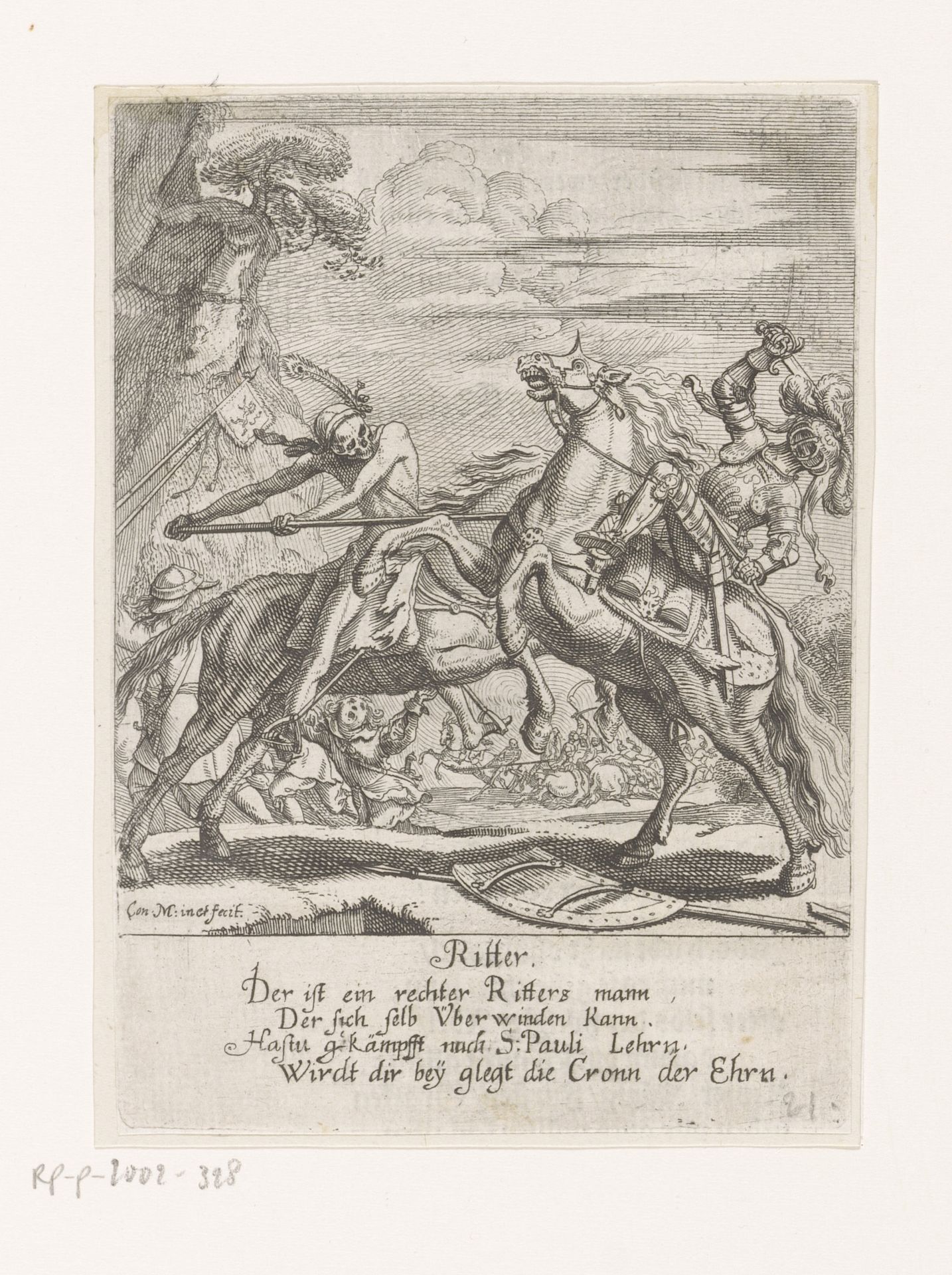 Ridder en de Dood by Conrad Meyer