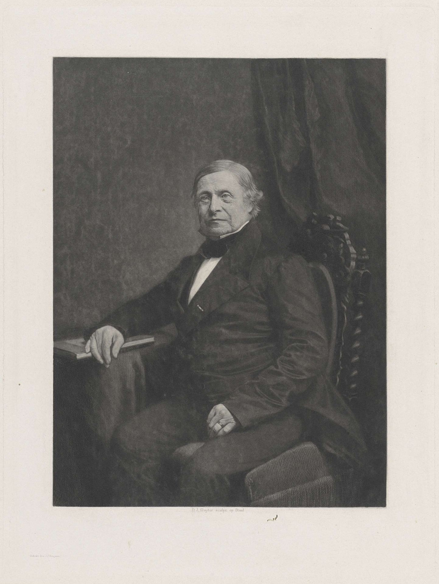 Portret van een onbekende man by Dirk Jurriaan Sluyter