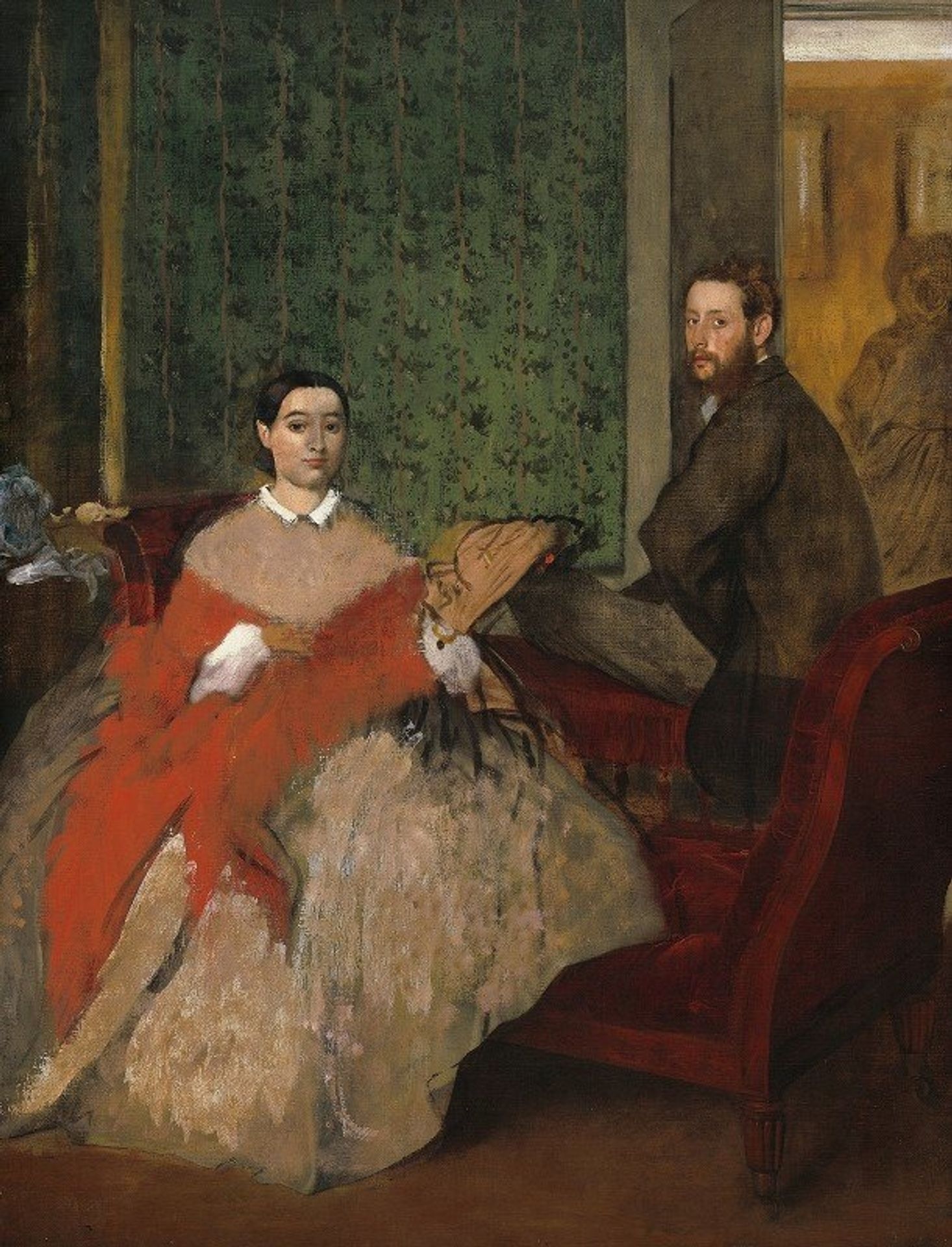 Edmondo and Thérèse Morbilli by Edgar Degas