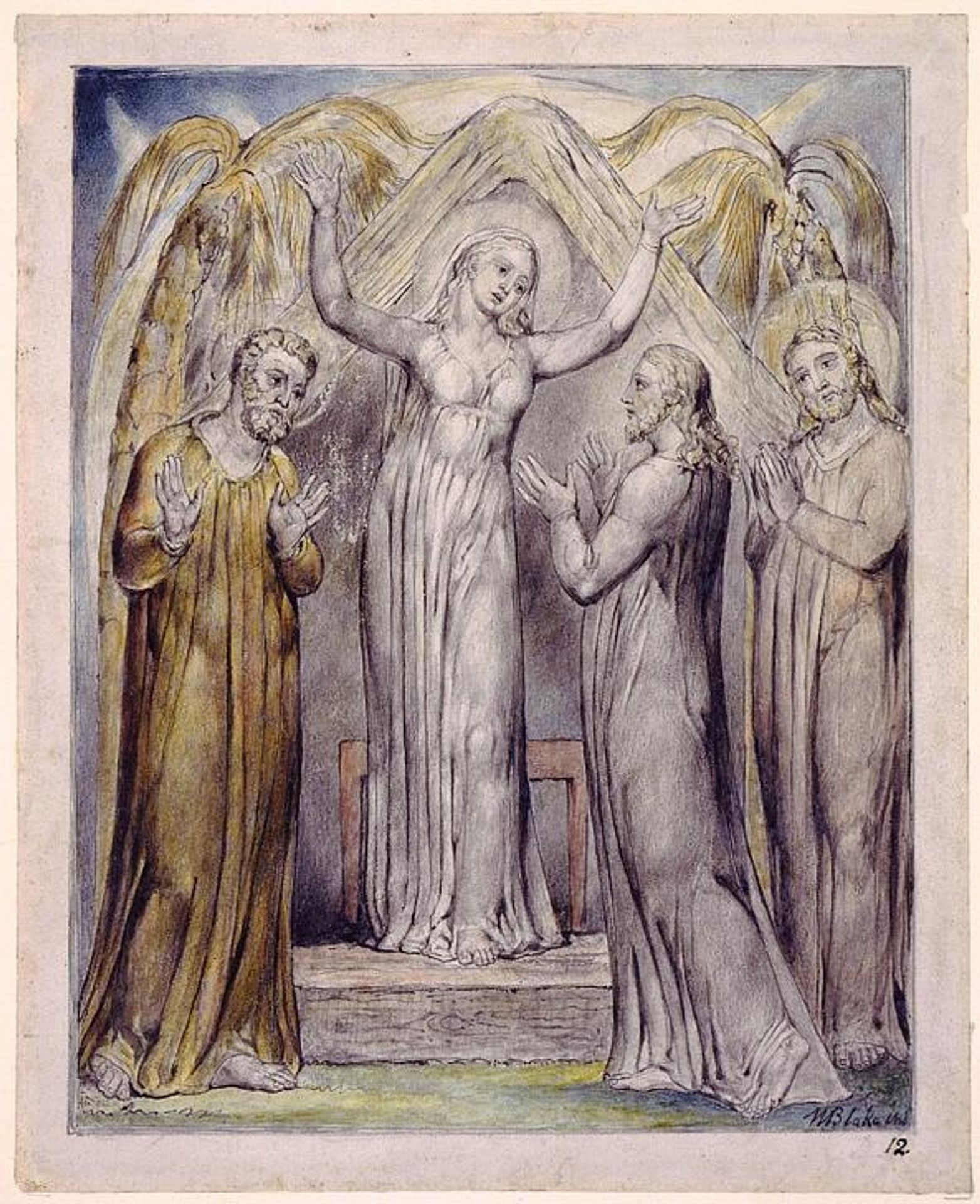 Illustration to Milton`s Paradise Regained by William Blake