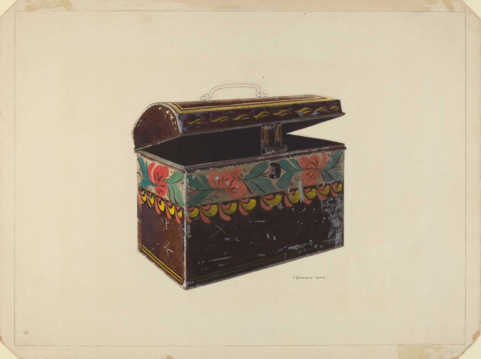 Toleware Document Box by J. Howard Iams