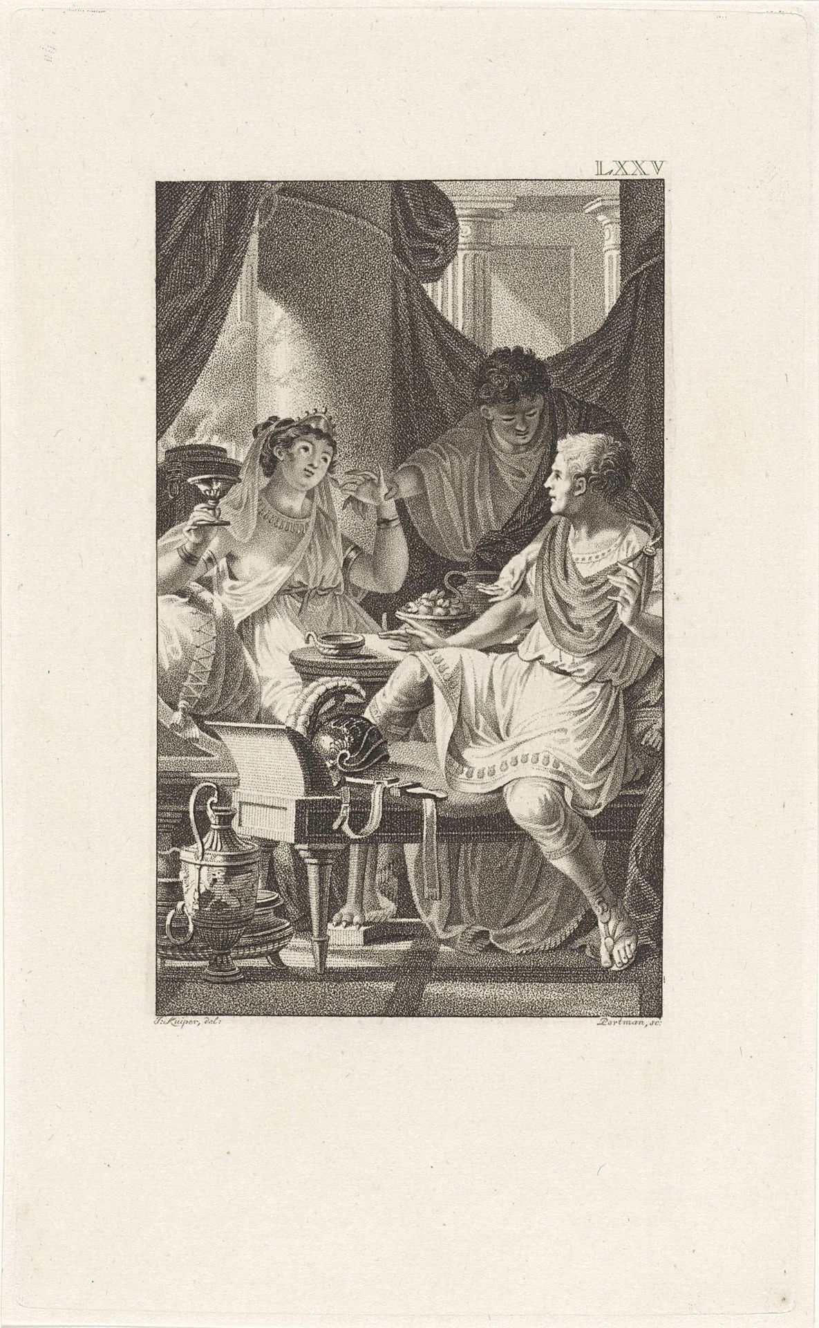 Feestmaal van Cleopatra by Ludwig Gottlieb Portman