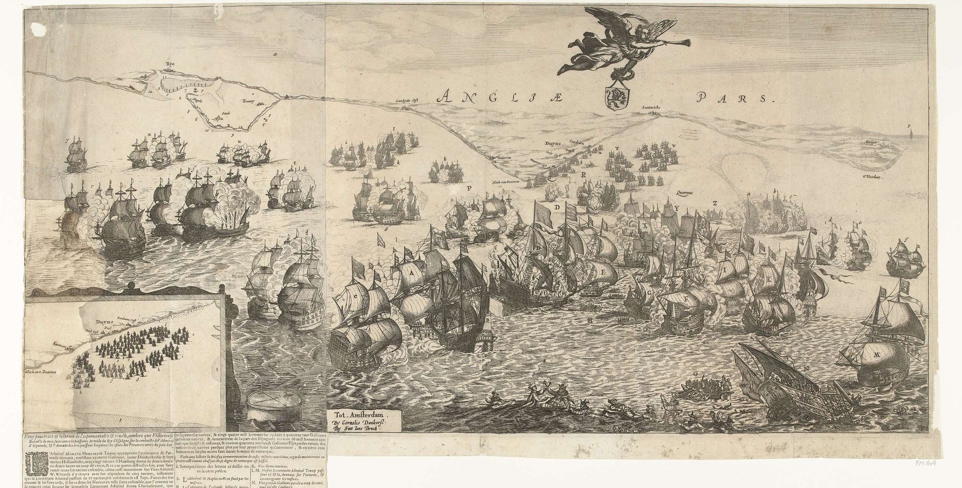 Zeeslag bij Duins, 1639 by Anonymous