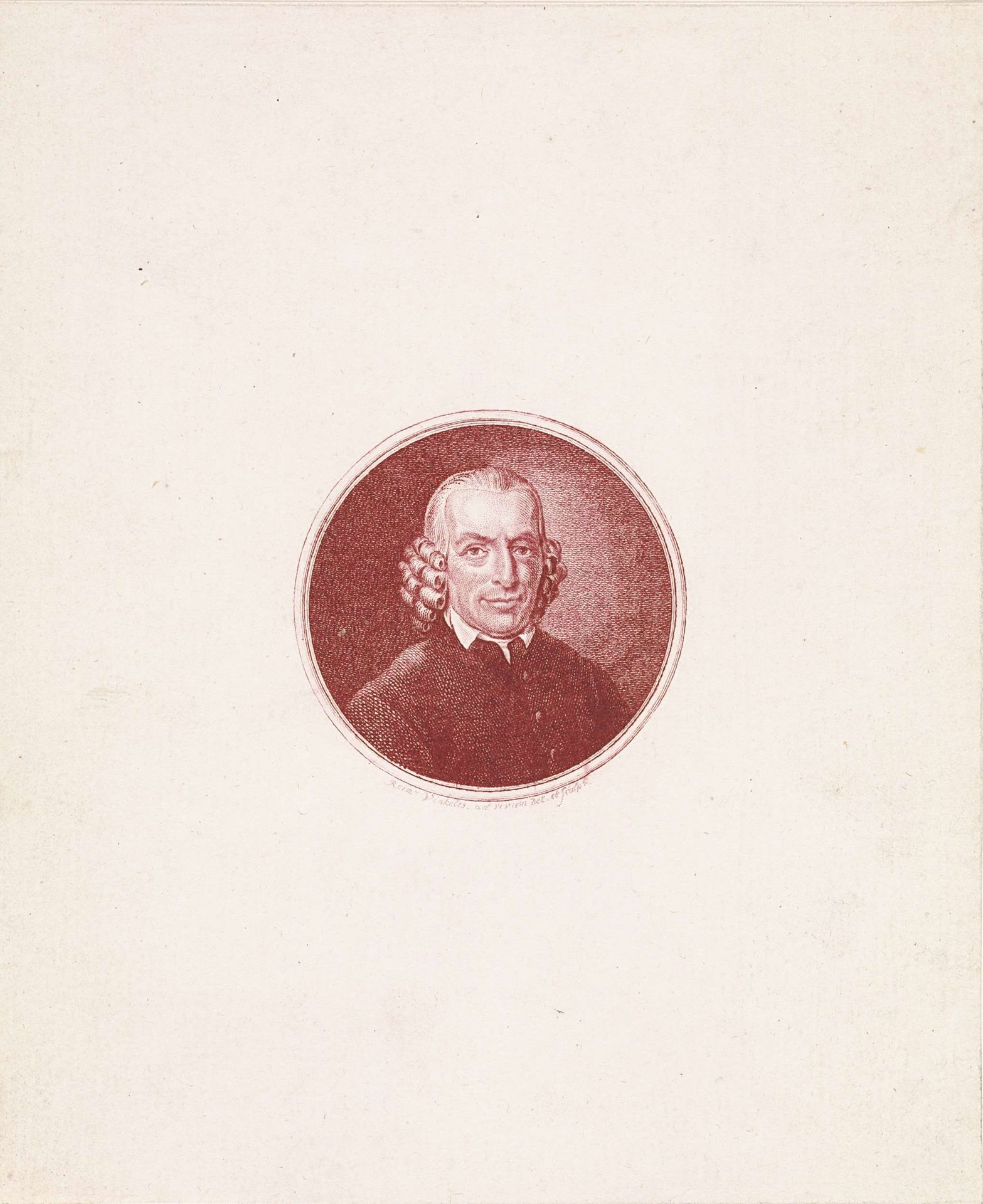 Portret van Willem Antony van Vloten by Reinier Vinkeles