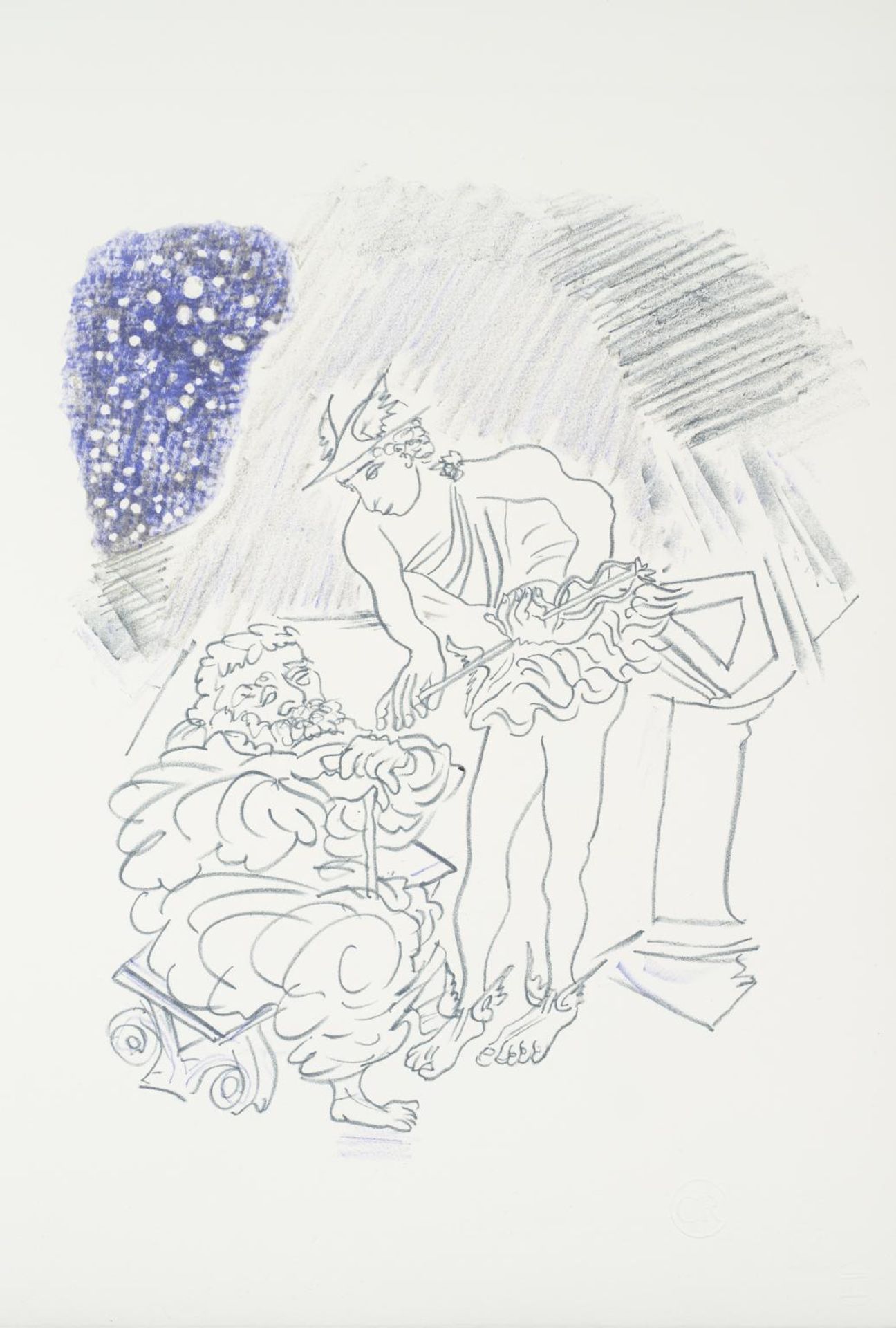 From a Conversation between Hermes and Menipeus on a Field of Snow by Ceri Richards