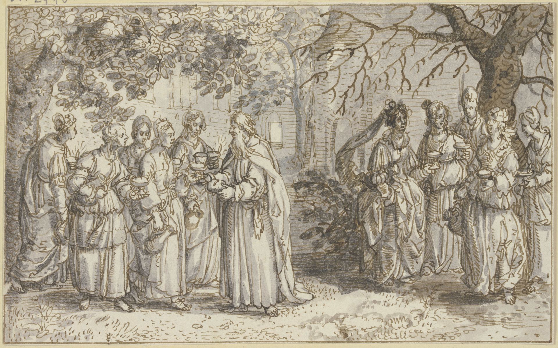 Die Klugen und die Törichten Jungfrauen by David Vinckboons