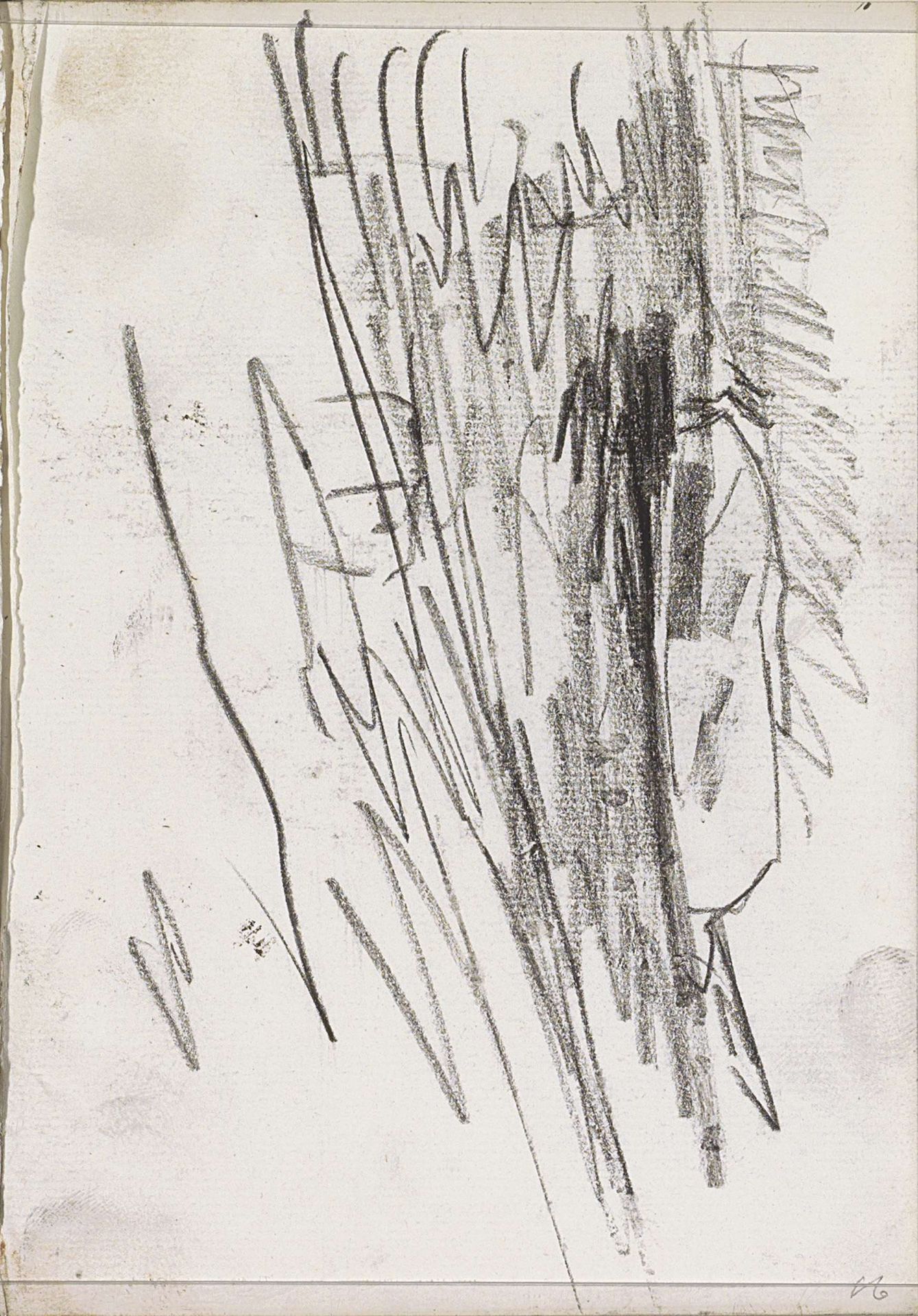 Studie, mogelijk van een landschap met bebouwing by Isaac Israels