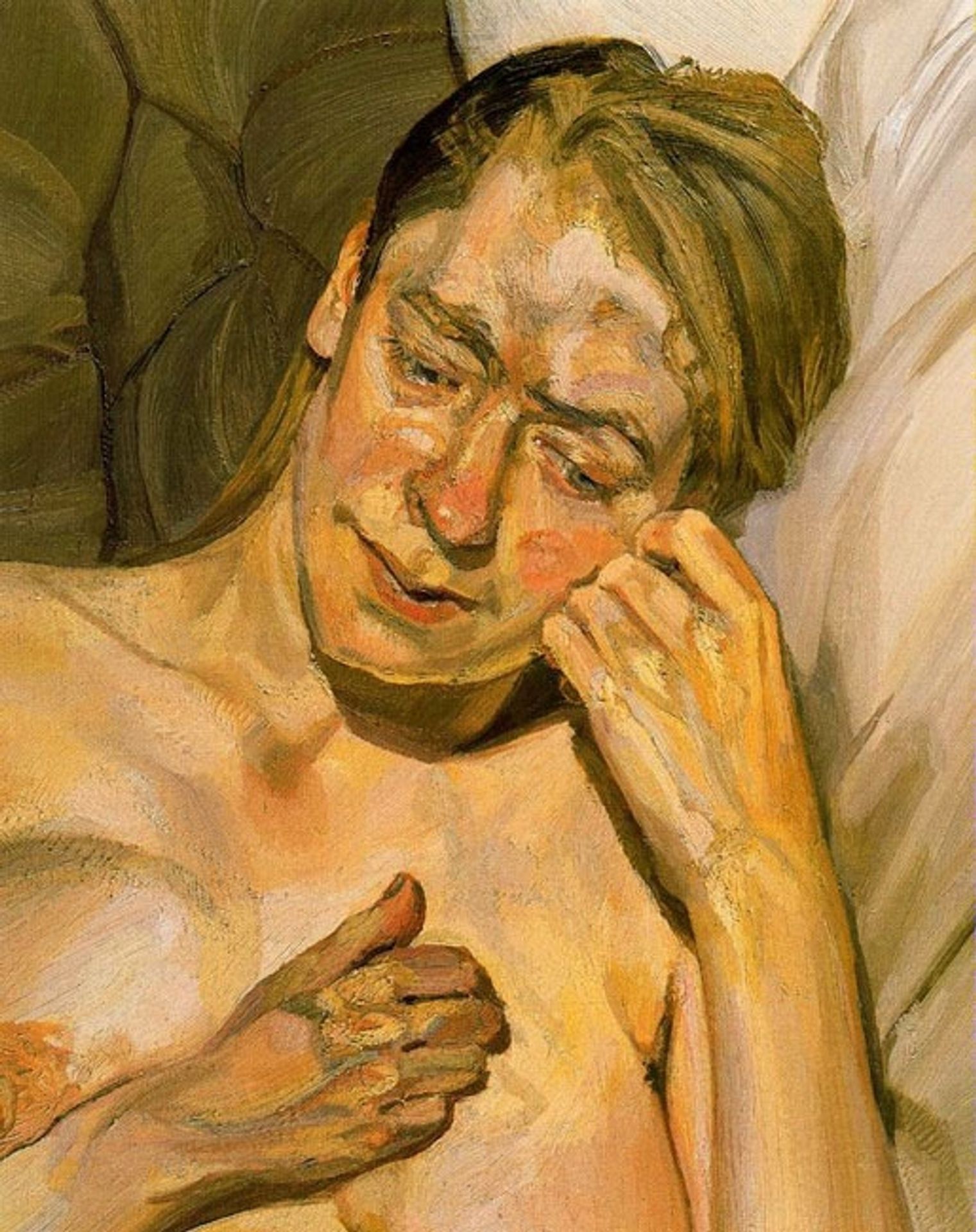 Girl with Fair Hair by Lucian Freud
