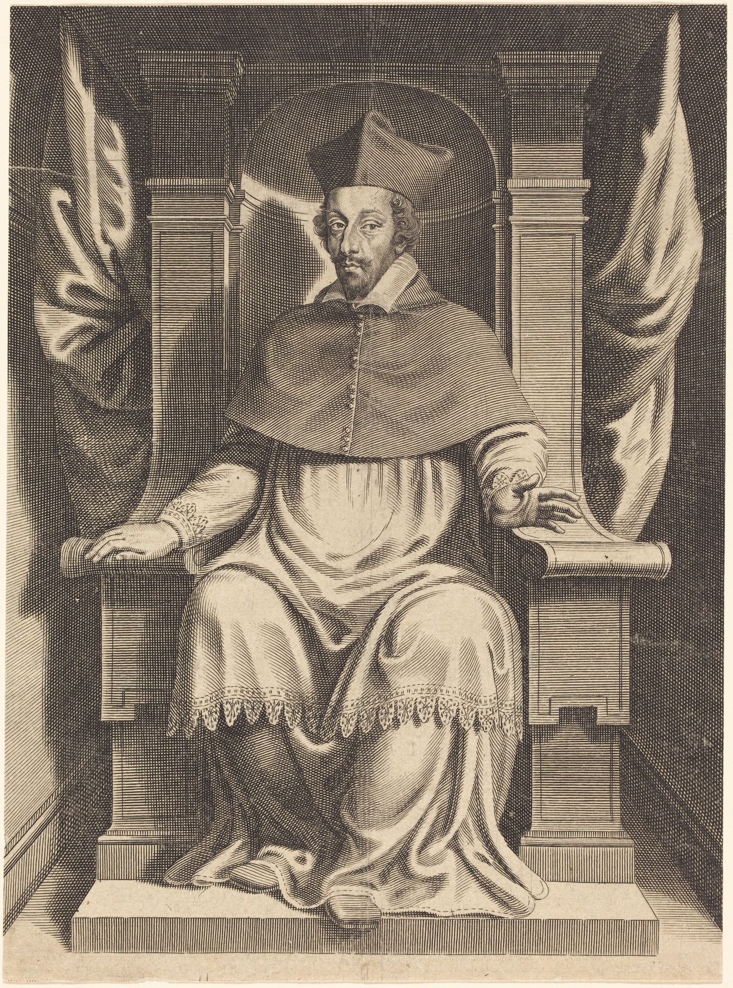 Armand Jean du Plessis, Cardinal Richelieu by Michel Lasne