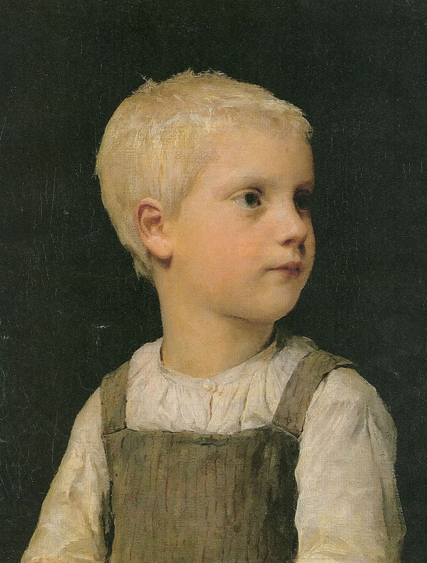 Portrait of a boy (Walter Stucki?) by Albrecht Anker