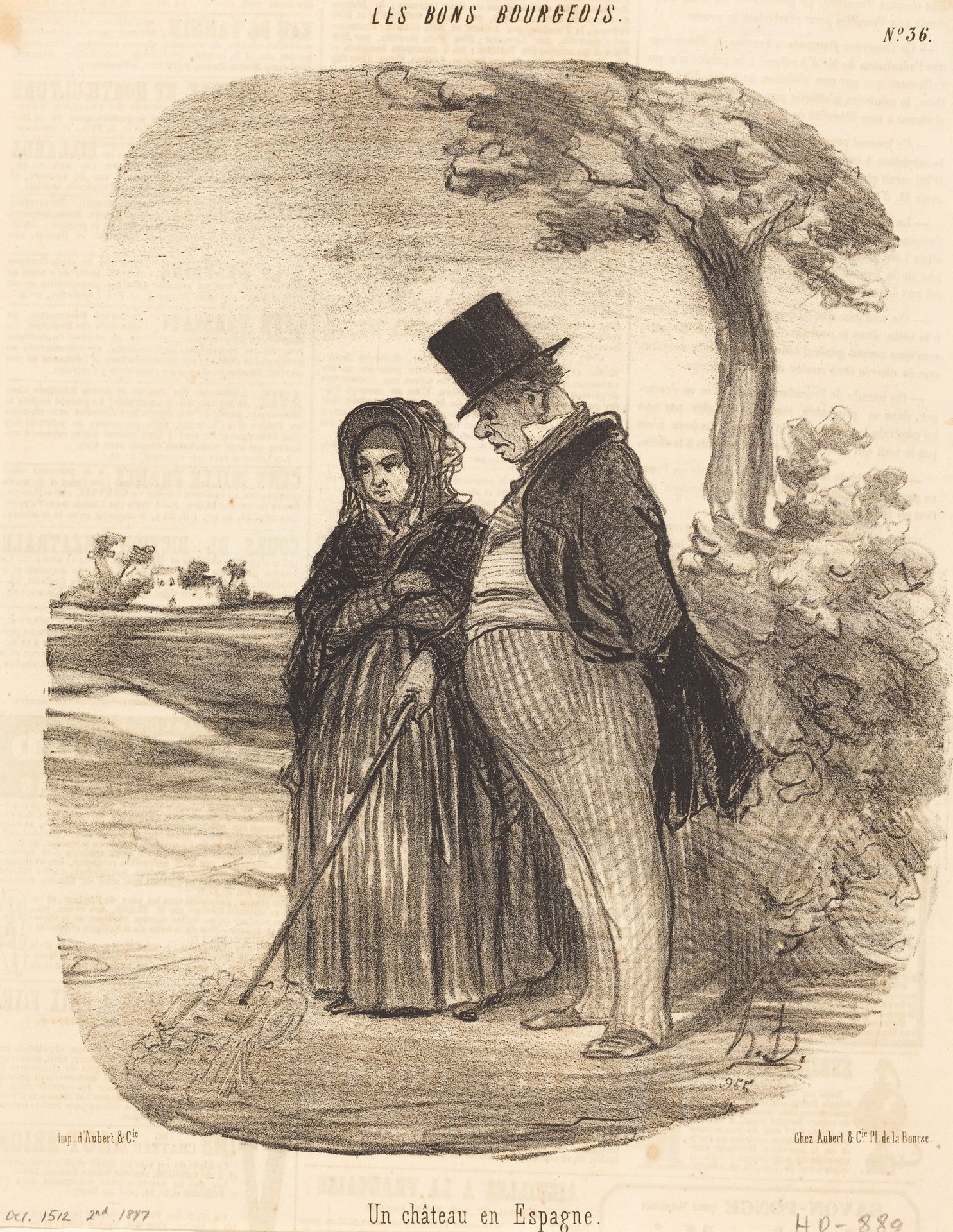 Un Chateau en Espagne by Honoré Daumier