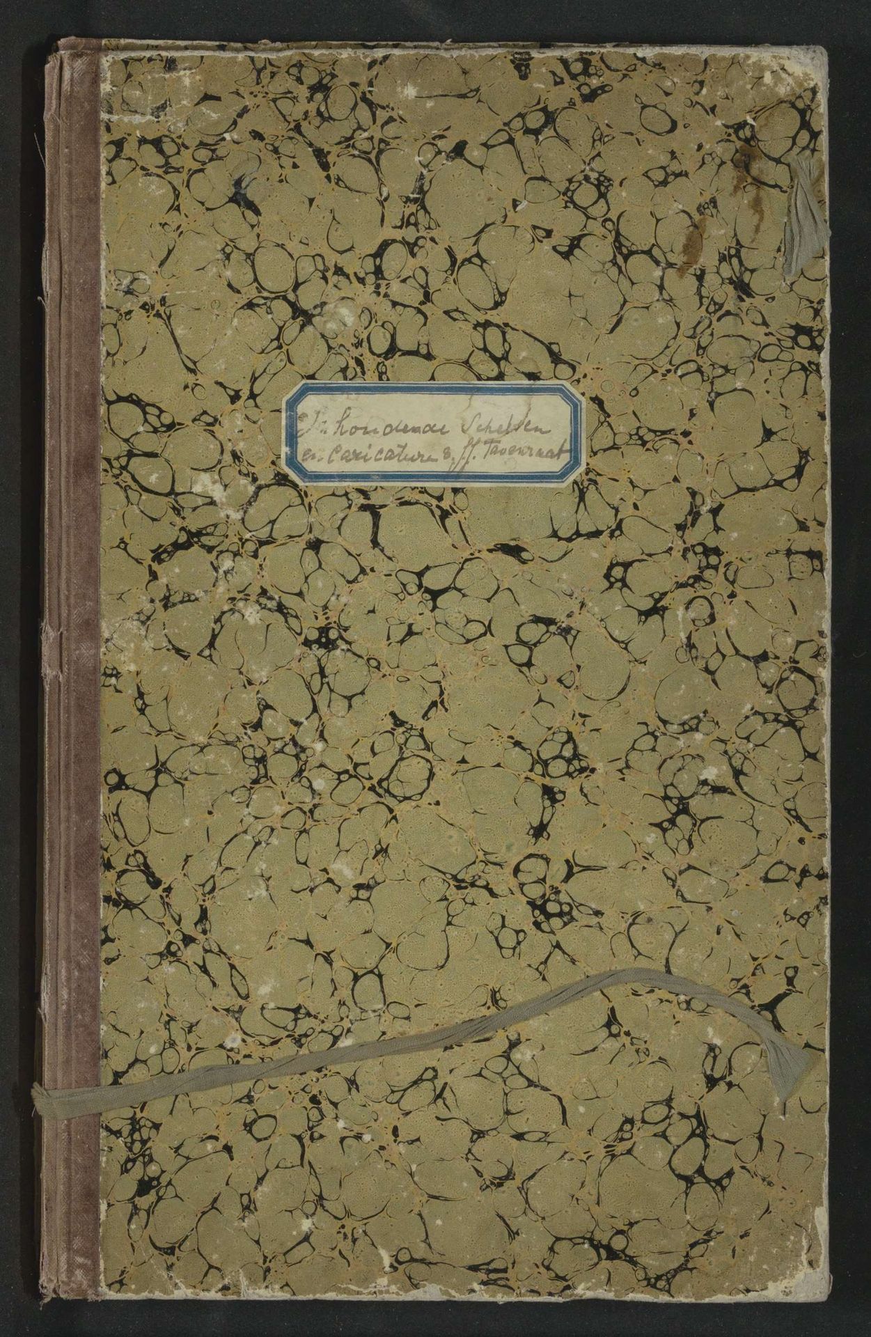 Schetsboek met 59 bladen met studies van Johannes Antonius Canta en ingeplakte schetsen van Johannes Tavenraat by Johannes Tavenraat