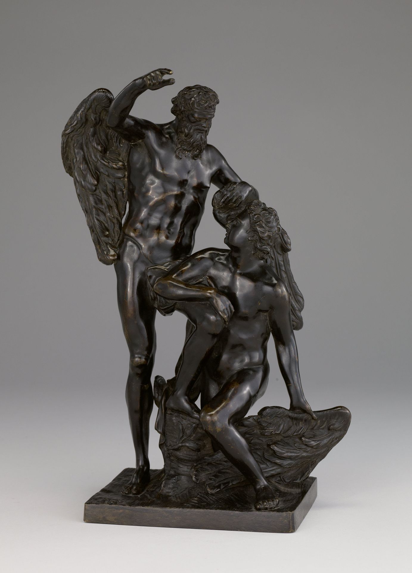 Daedalus Attaching the Wings to his Son by Anonymous