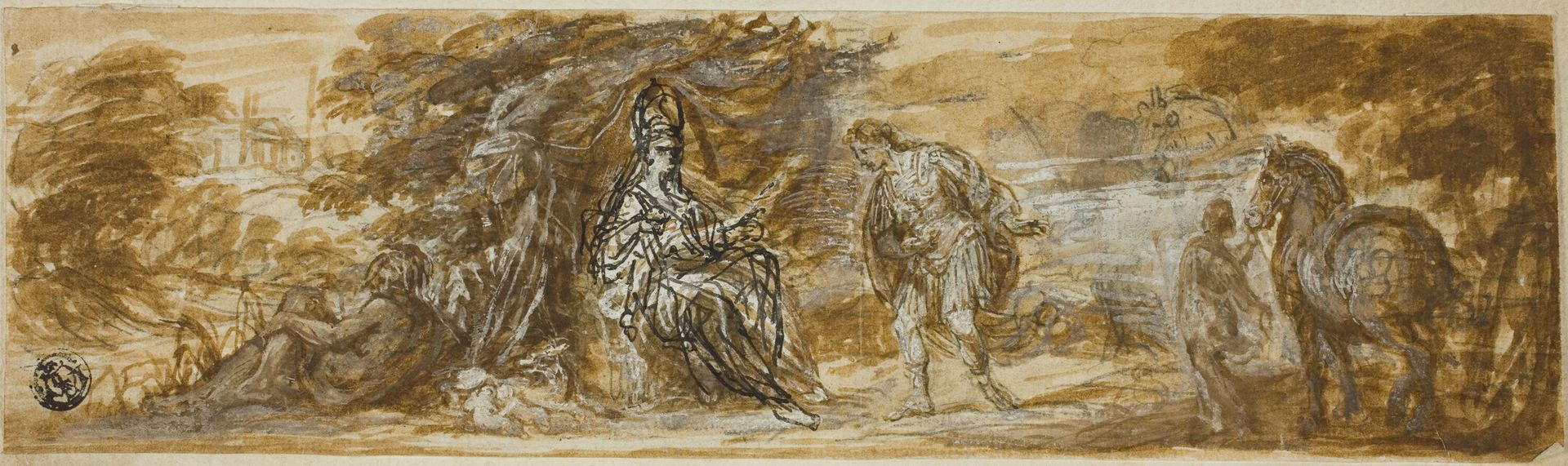 Military Hero Honoring Personification of Rome by Anonymous