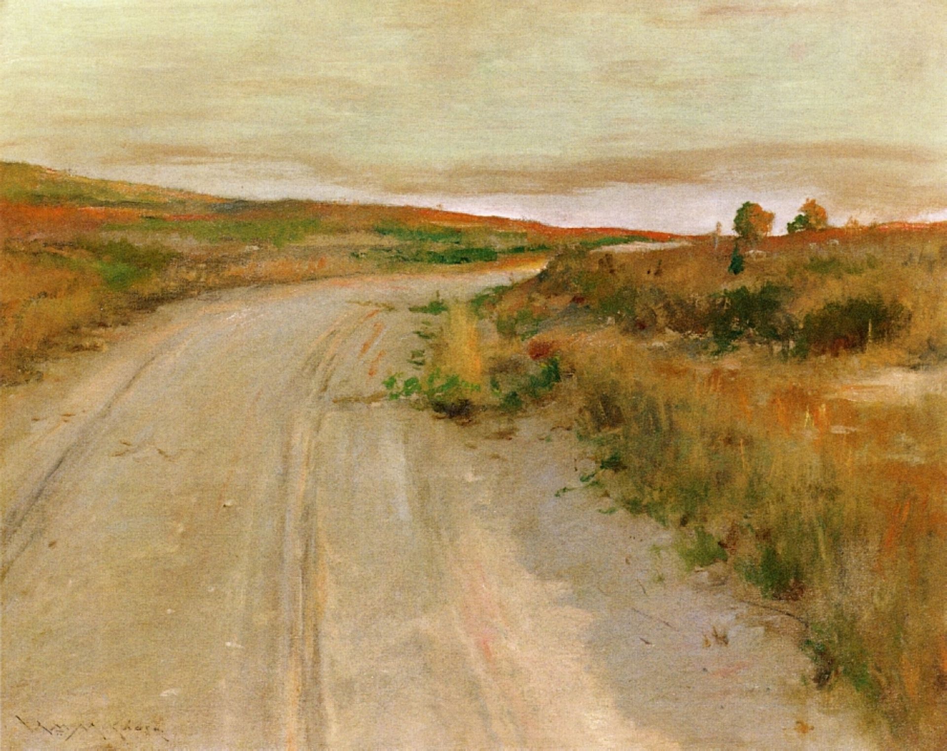 At Shinnecock Hills by William Merritt Chase