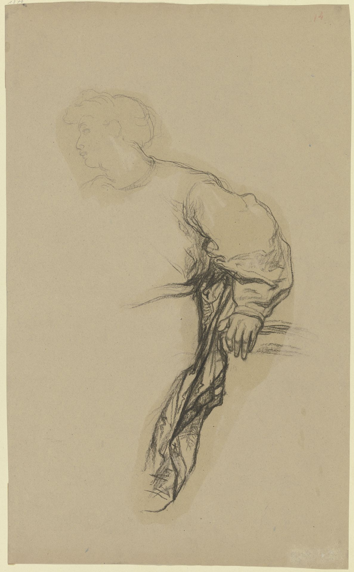 Linker Arm des Romeo, mit Gewandangabe by Victor Müller